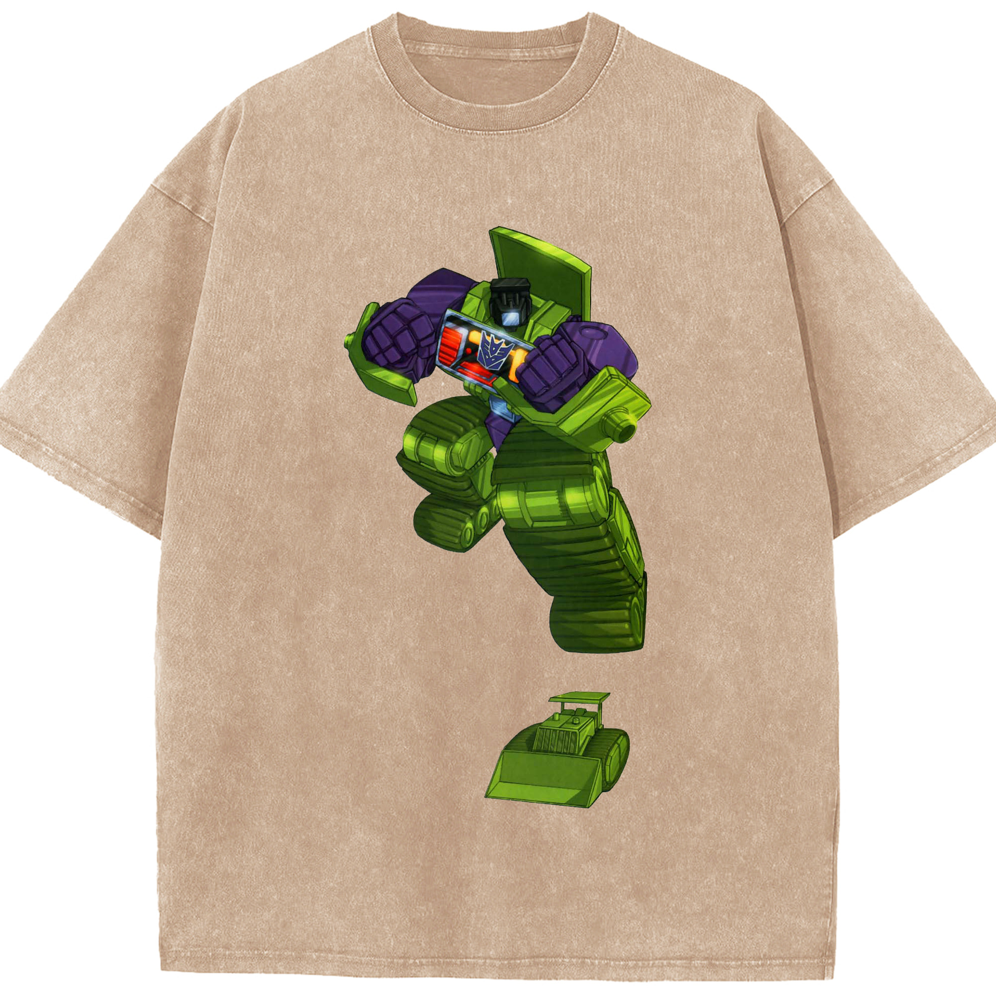 （画像用）  綿100% ヴィンテージ風 半袖Tシャツ（フロントプリント）