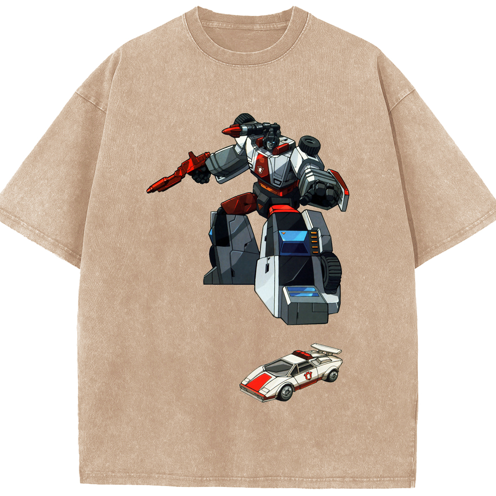 （画像用）  綿100% ヴィンテージ風 半袖Tシャツ（フロントプリント）