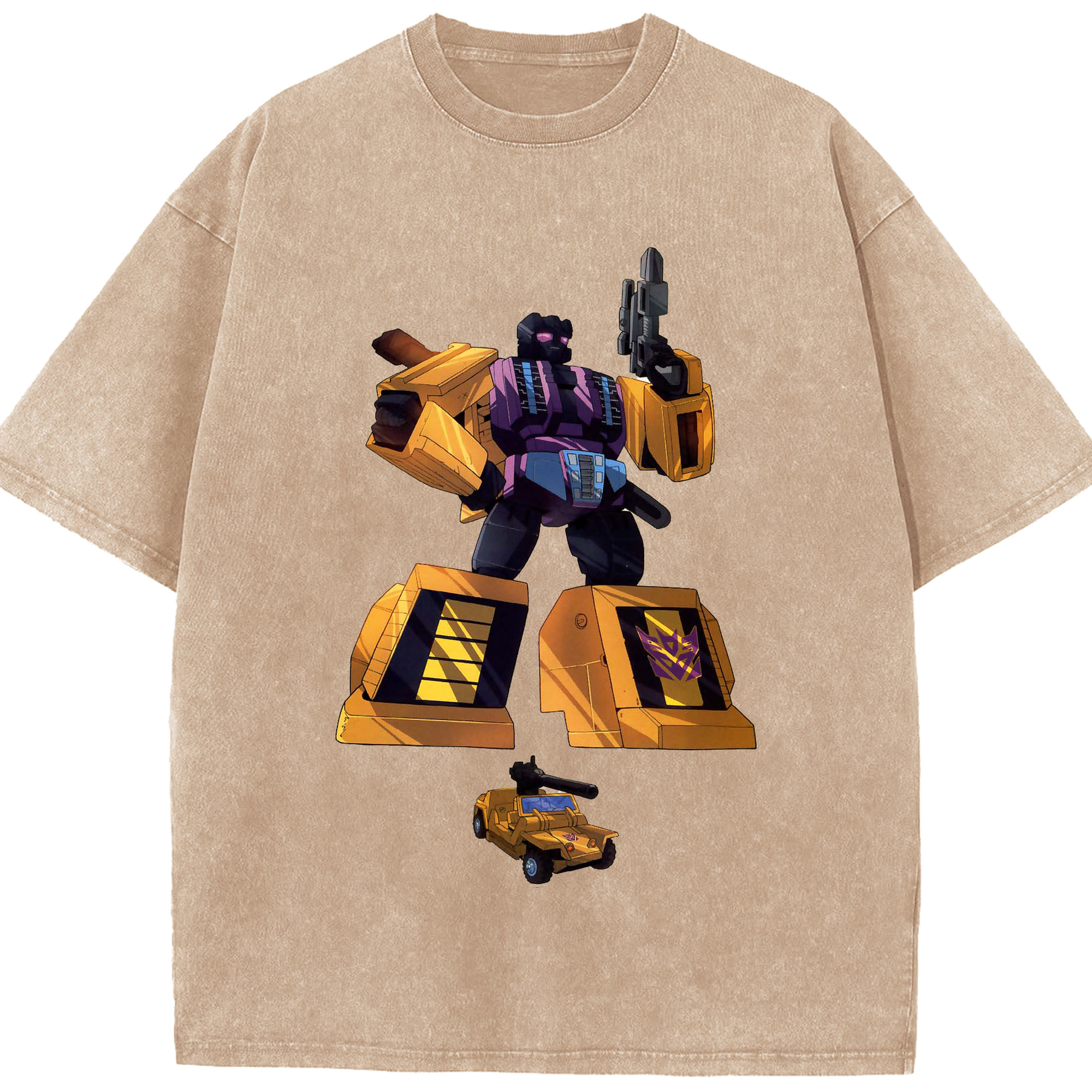 （画像用）  綿100% ヴィンテージ風 半袖Tシャツ（フロントプリント）
