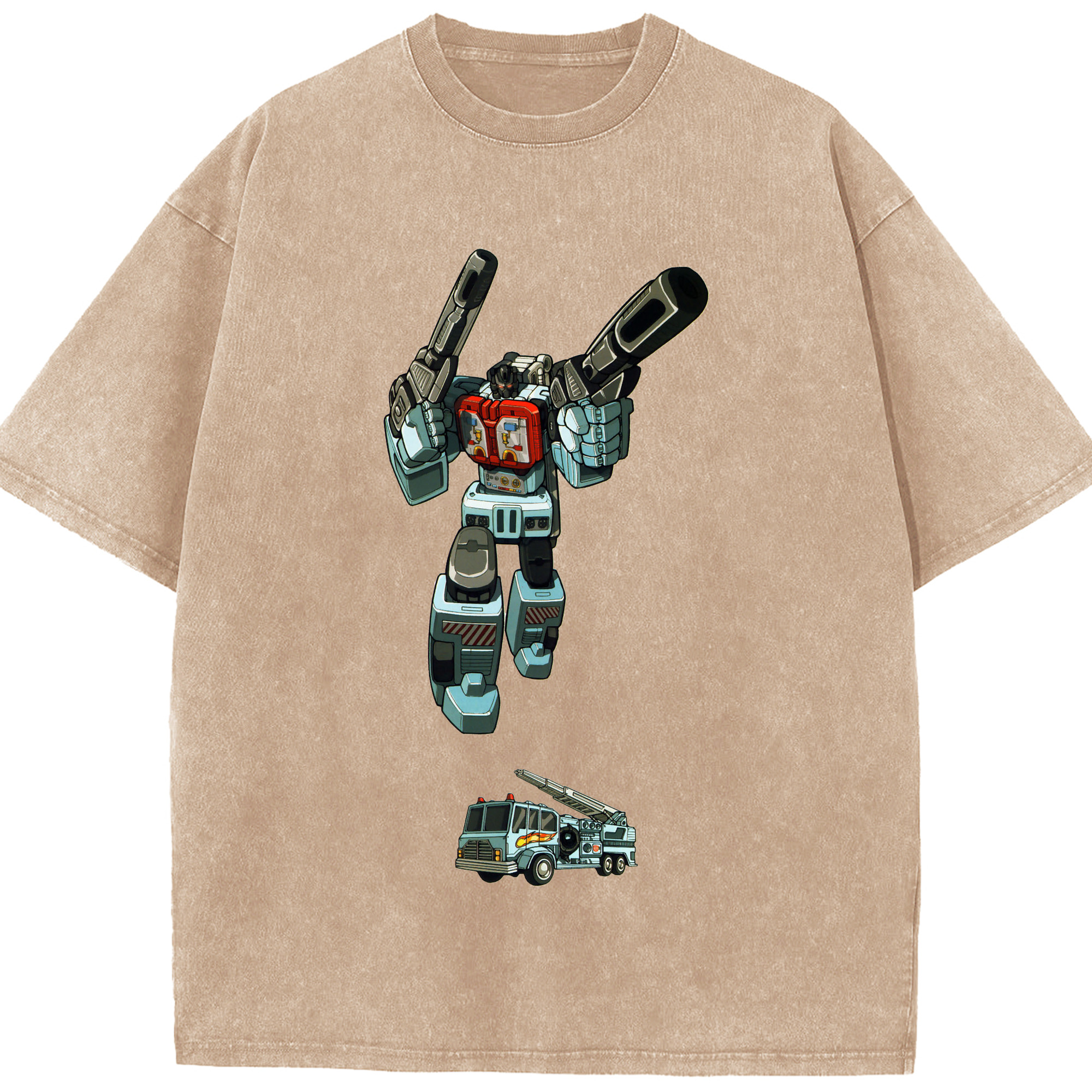 （画像用）  綿100% ヴィンテージ風 半袖Tシャツ（フロントプリント）