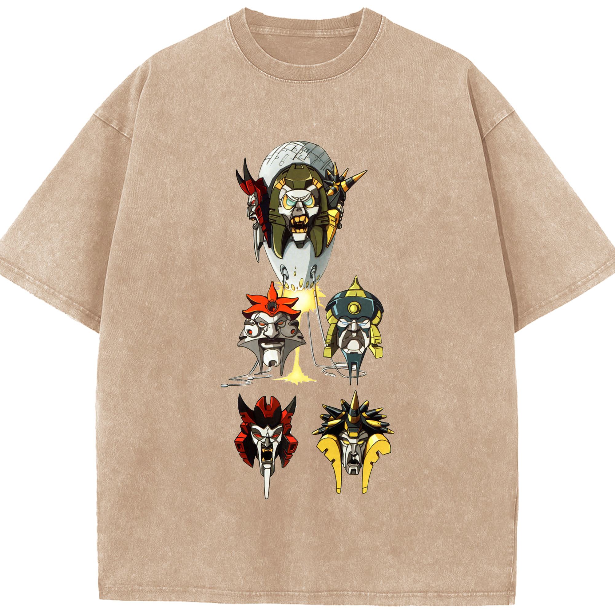 （画像用）  綿100% ヴィンテージ風 半袖Tシャツ（フロントプリント）