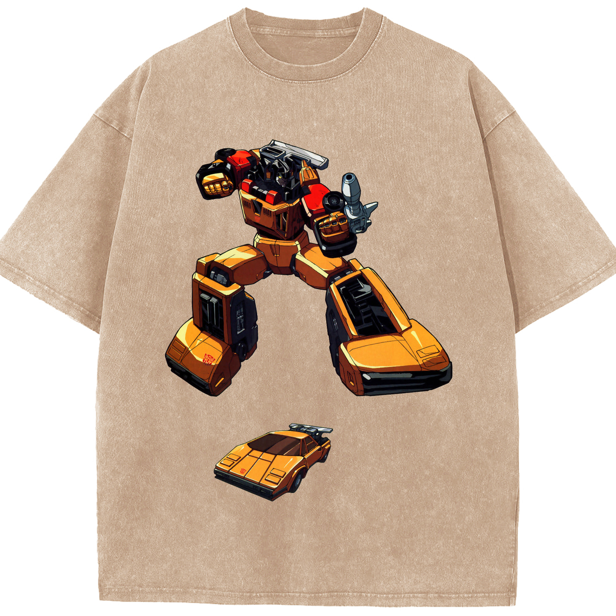 （画像用）  綿100% ヴィンテージ風 半袖Tシャツ（フロントプリント）
