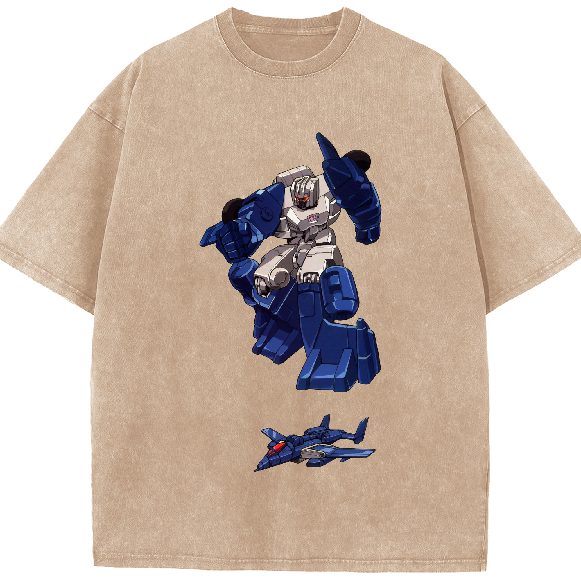 （画像用）  綿100% ヴィンテージ風 半袖Tシャツ（フロントプリント）