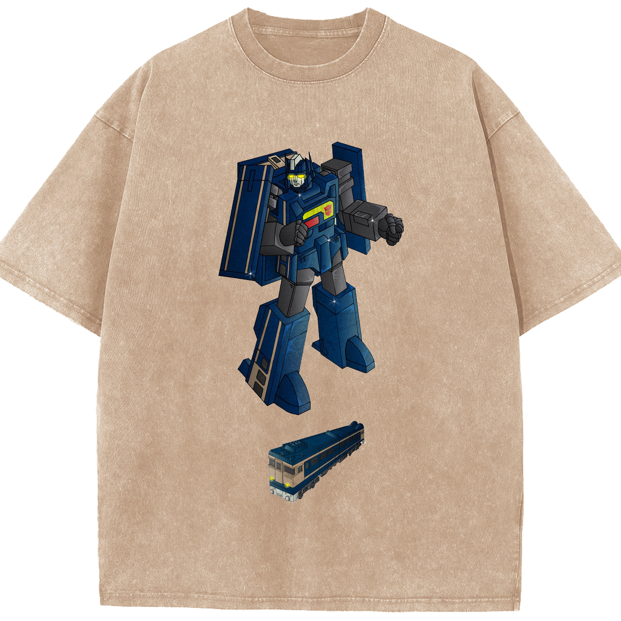 （画像用）  綿100% ヴィンテージ風 半袖Tシャツ（フロントプリント）