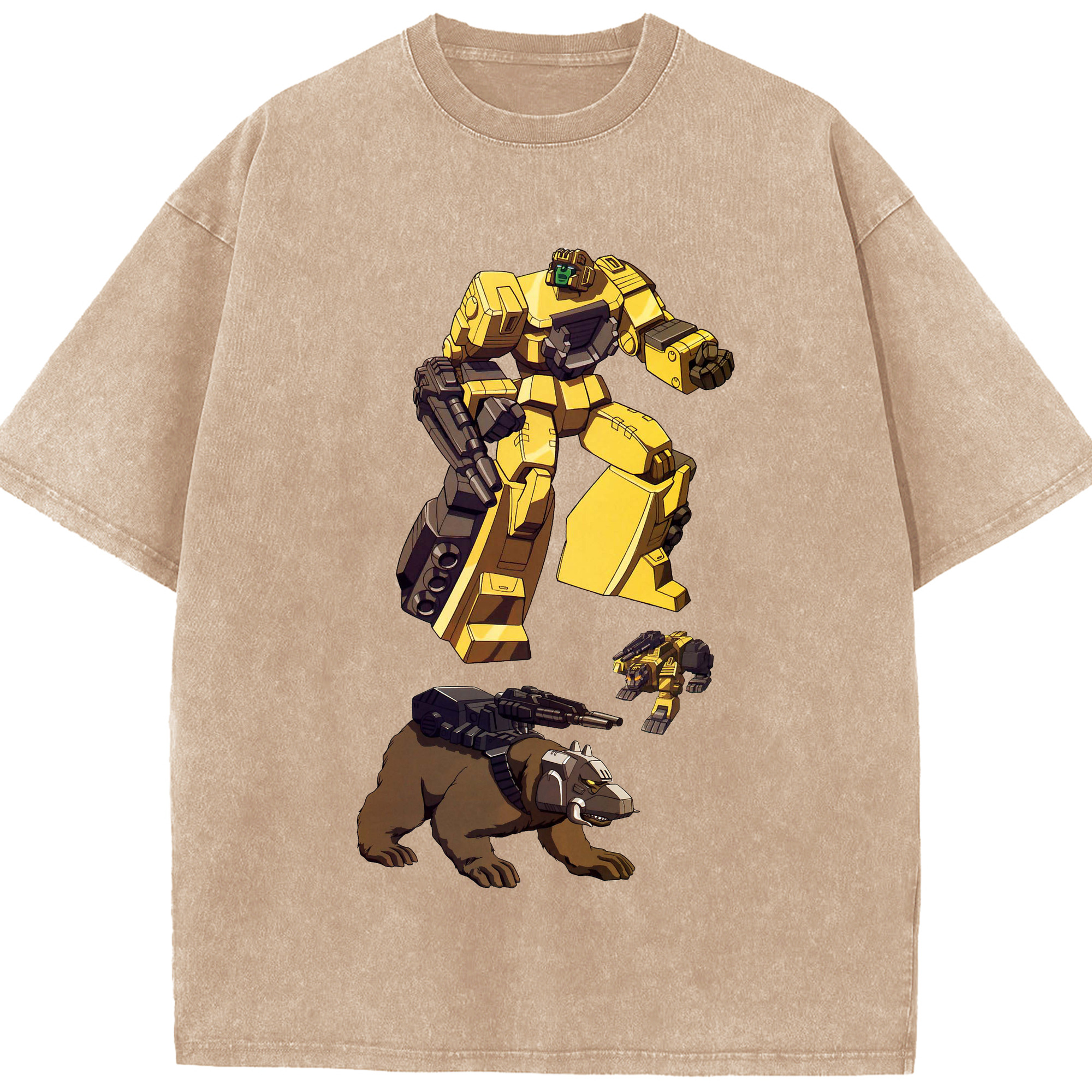 （画像用）  綿100% ヴィンテージ風 半袖Tシャツ（フロントプリント）