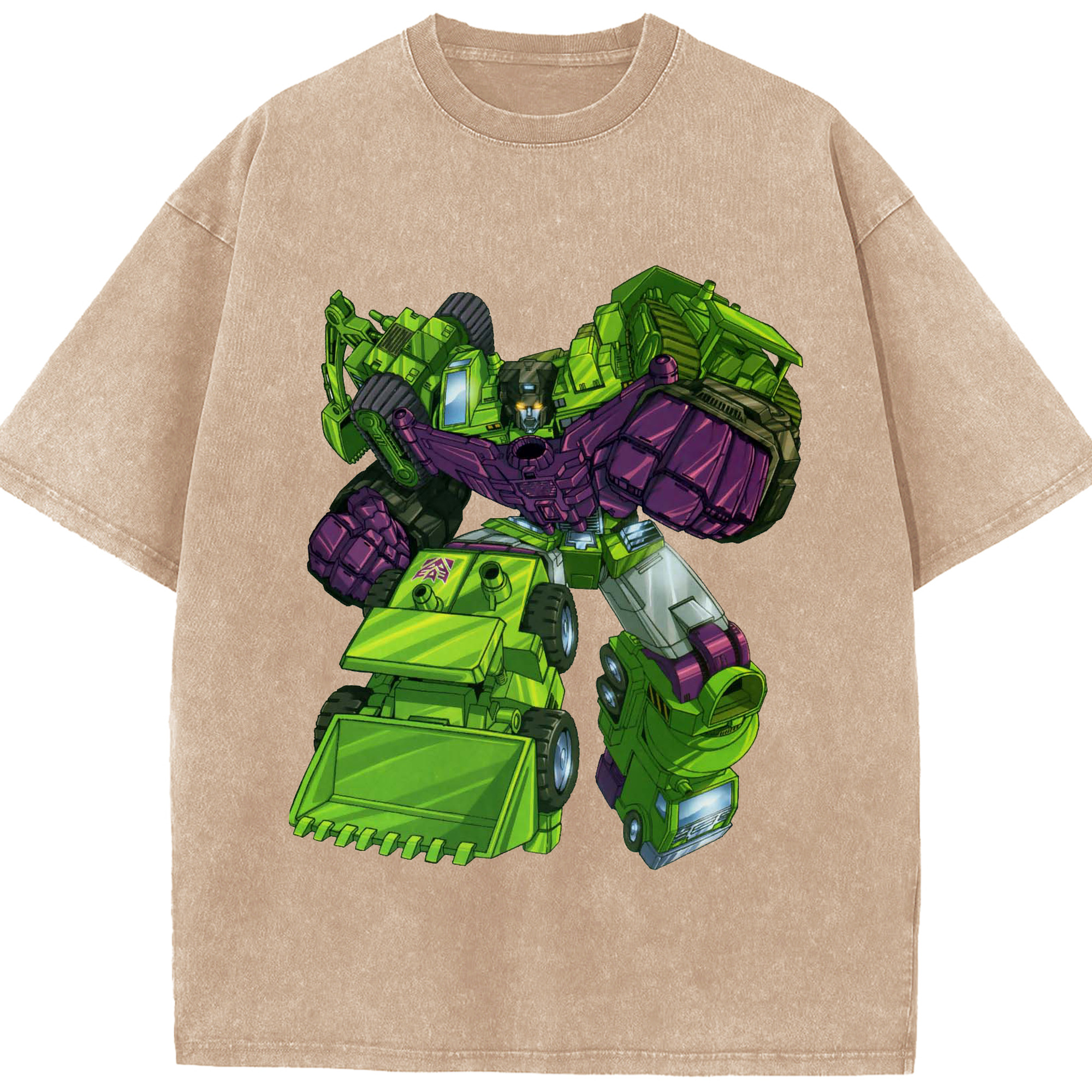 （画像用）  綿100% ヴィンテージ風 半袖Tシャツ（フロントプリント）
