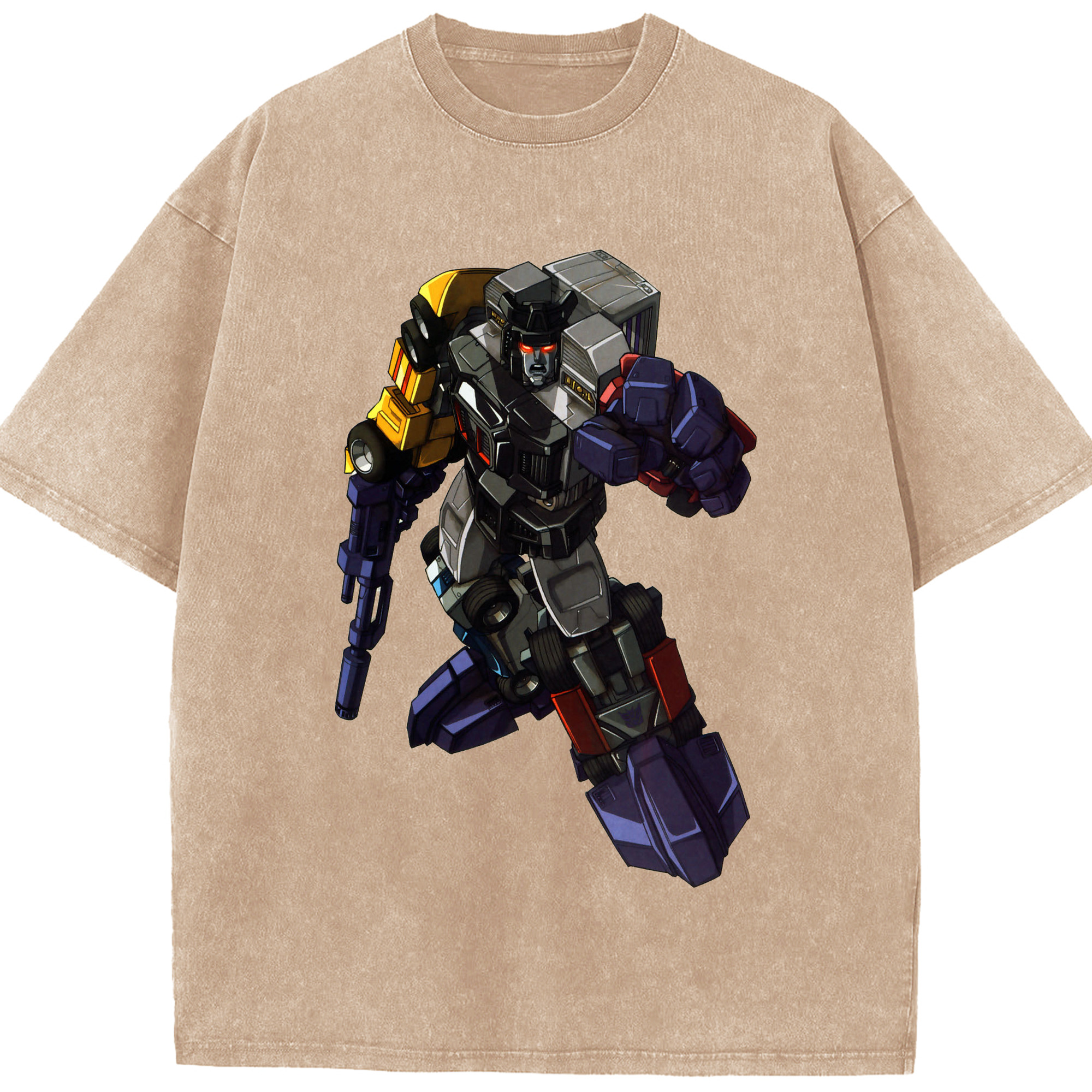（画像用）  綿100% ヴィンテージ風 半袖Tシャツ（フロントプリント）