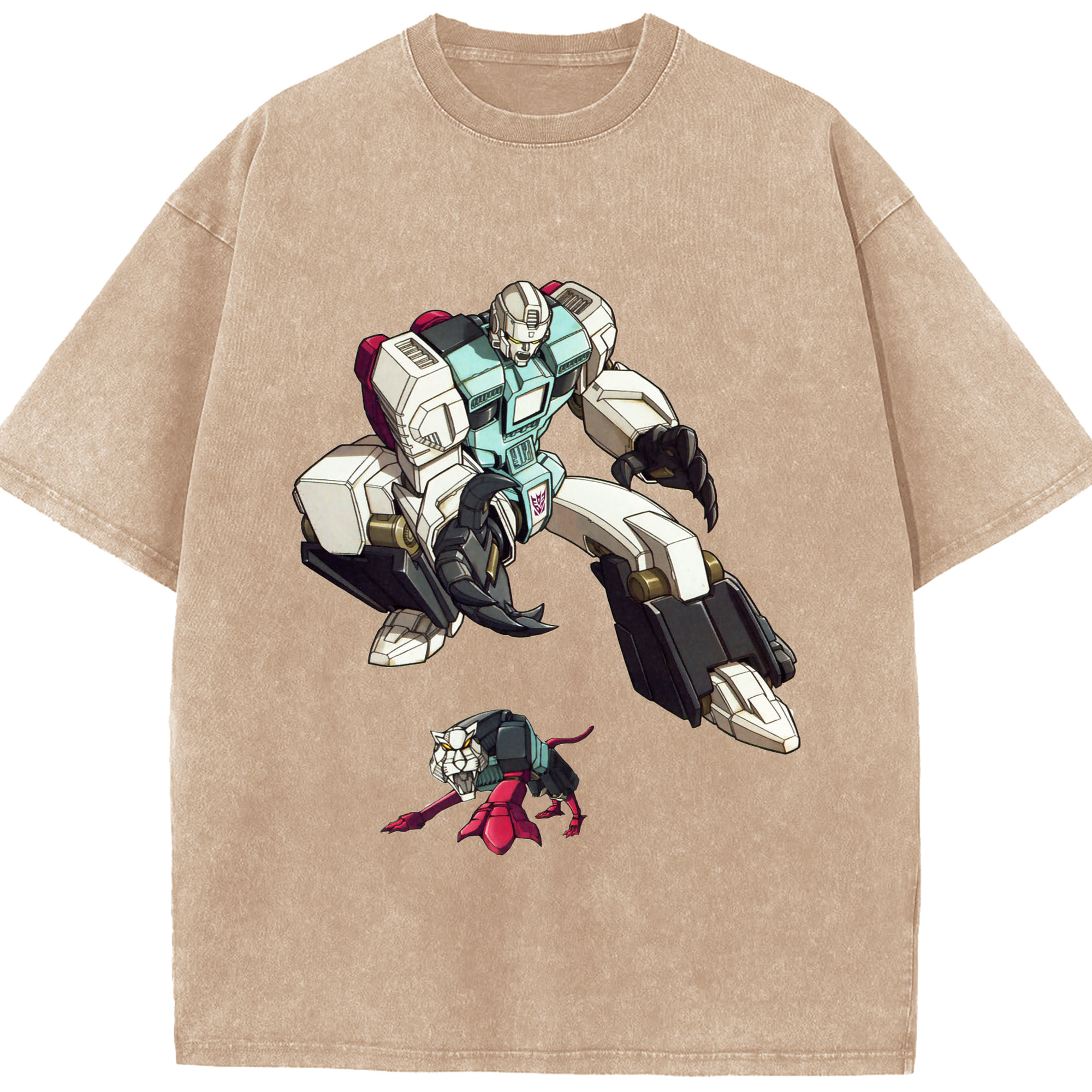 （画像用）  綿100% ヴィンテージ風 半袖Tシャツ（フロントプリント）