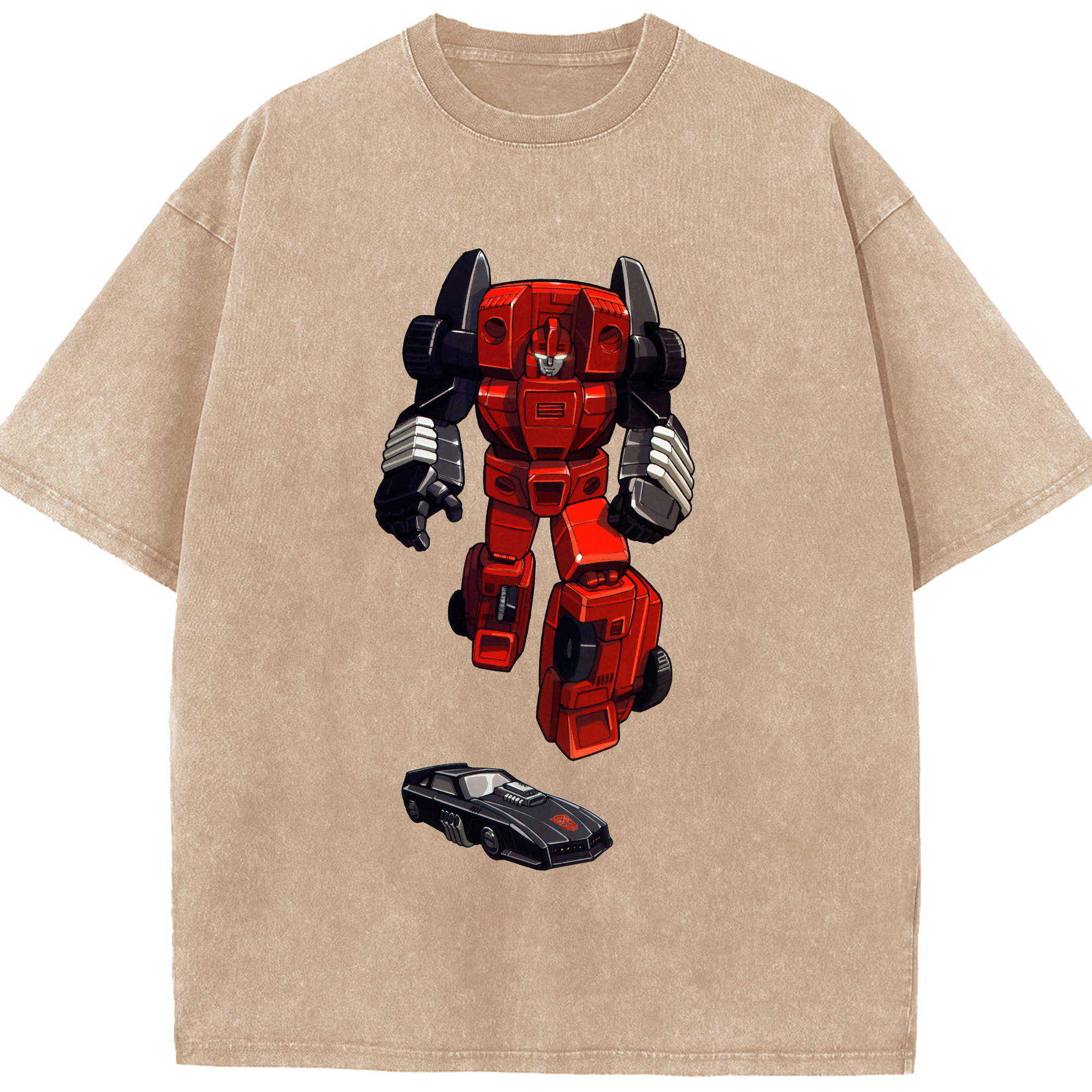 （画像用）  綿100% ヴィンテージ風 半袖Tシャツ（フロントプリント）