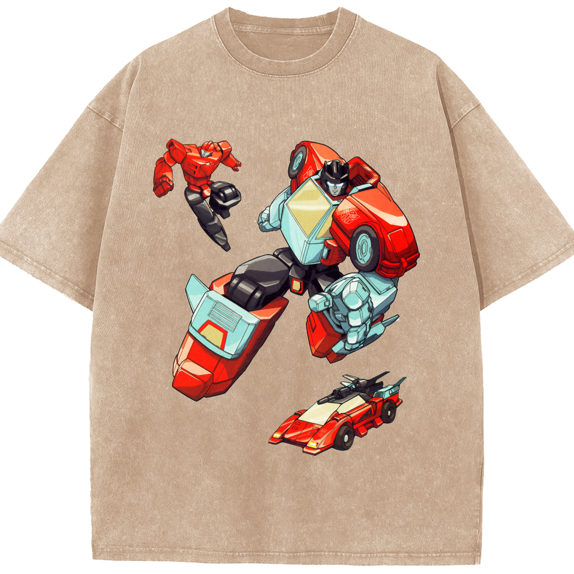 （画像用）  綿100% ヴィンテージ風 半袖Tシャツ（フロントプリント）