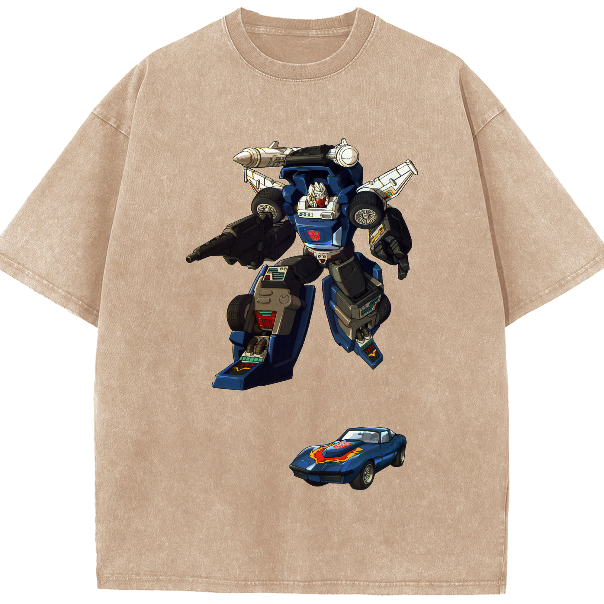 （画像用）  綿100% ヴィンテージ風 半袖Tシャツ（フロントプリント）