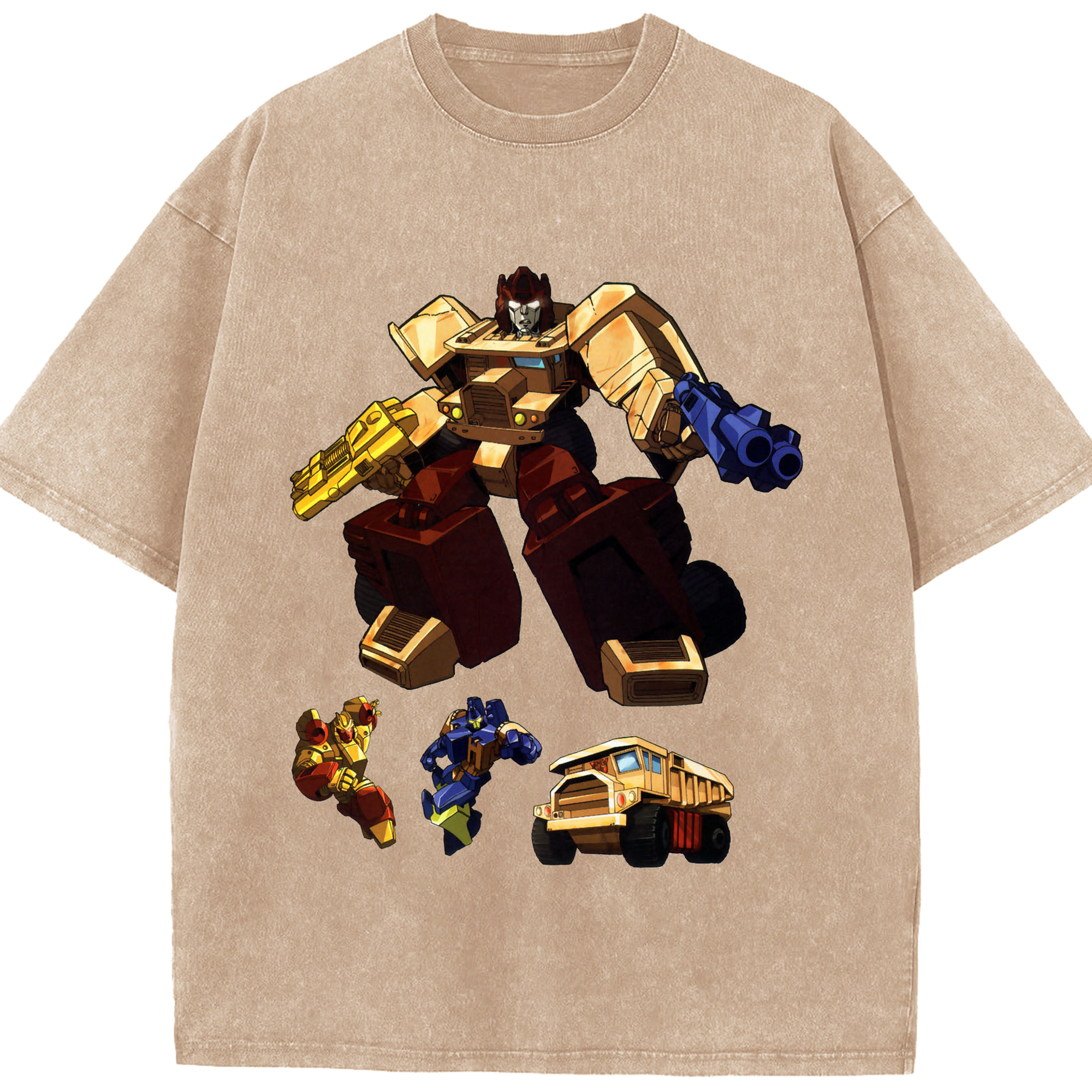 （画像用）  綿100% ヴィンテージ風 半袖Tシャツ（フロントプリント）