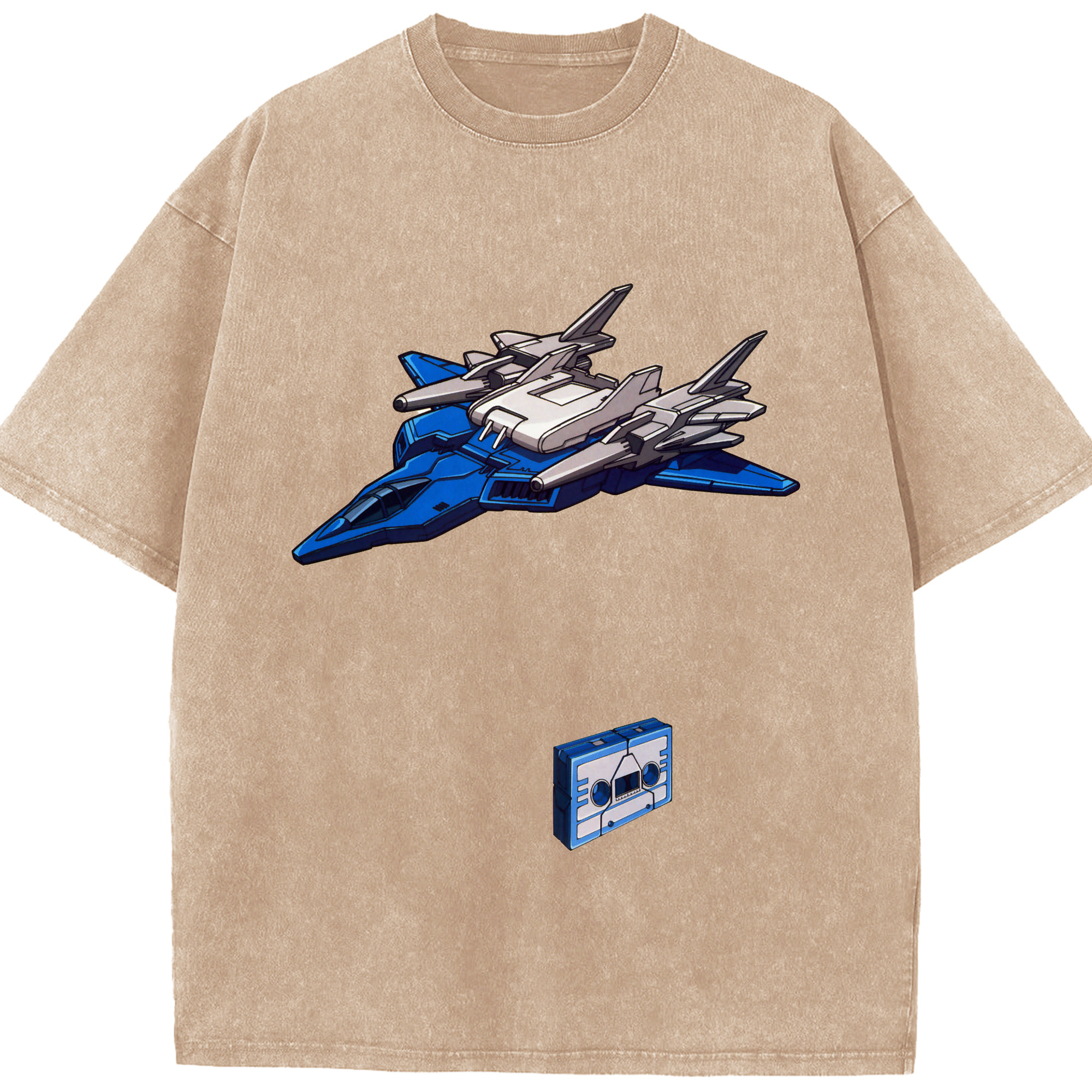 （画像用）  綿100% ヴィンテージ風 半袖Tシャツ（フロントプリント）