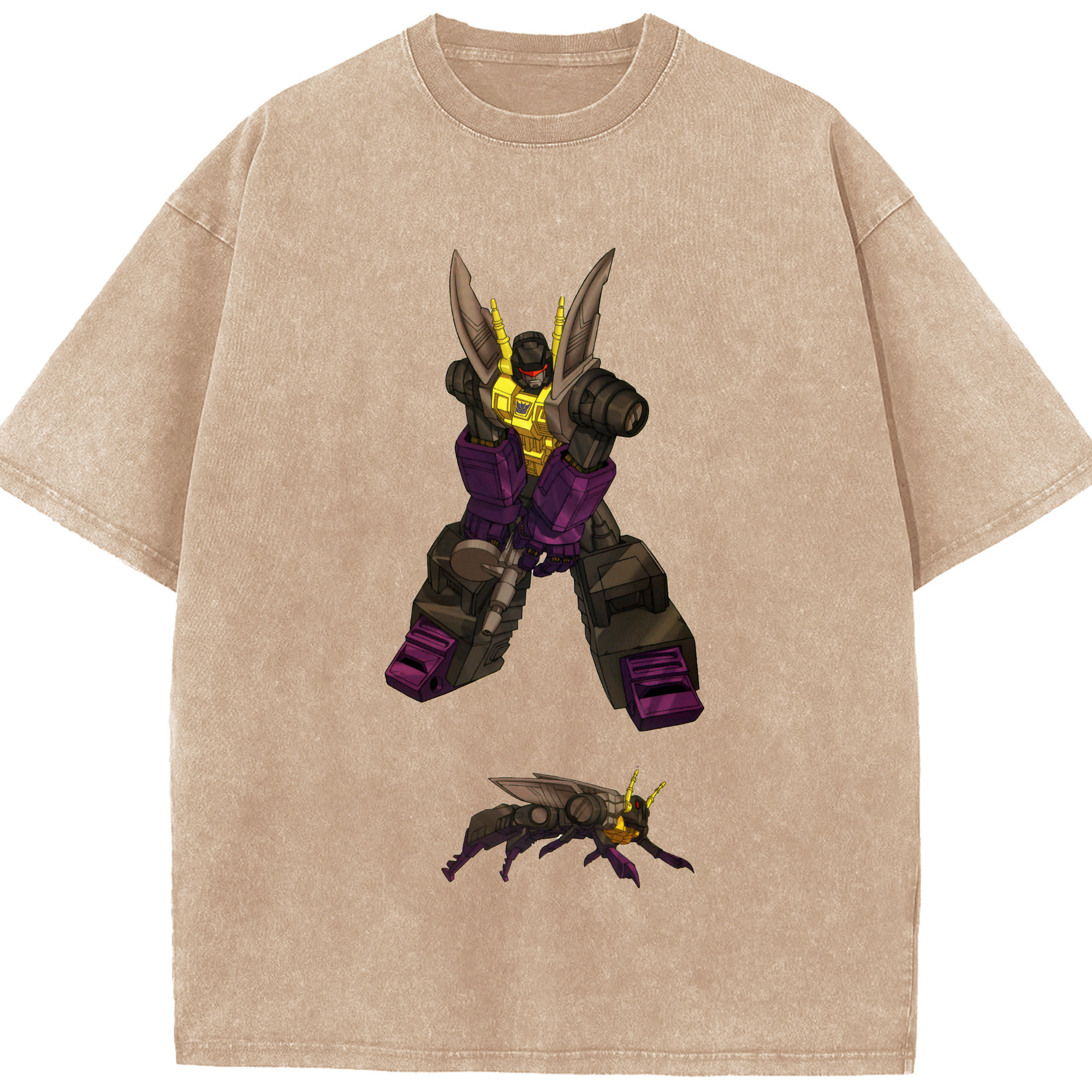 （画像用）  綿100% ヴィンテージ風 半袖Tシャツ（フロントプリント）