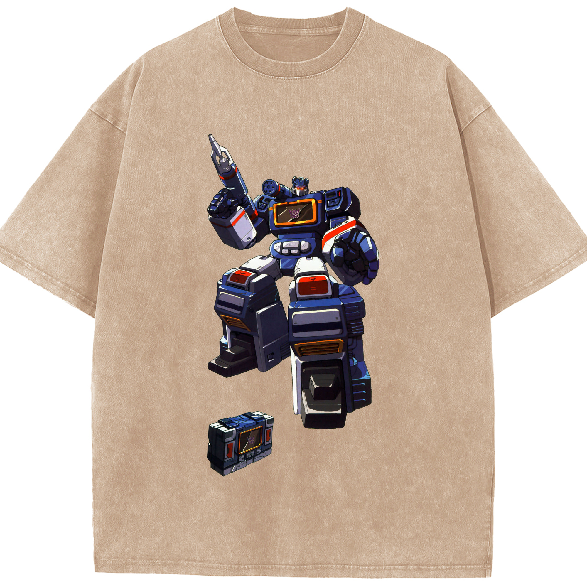（画像用）  綿100% ヴィンテージ風 半袖Tシャツ（フロントプリント）