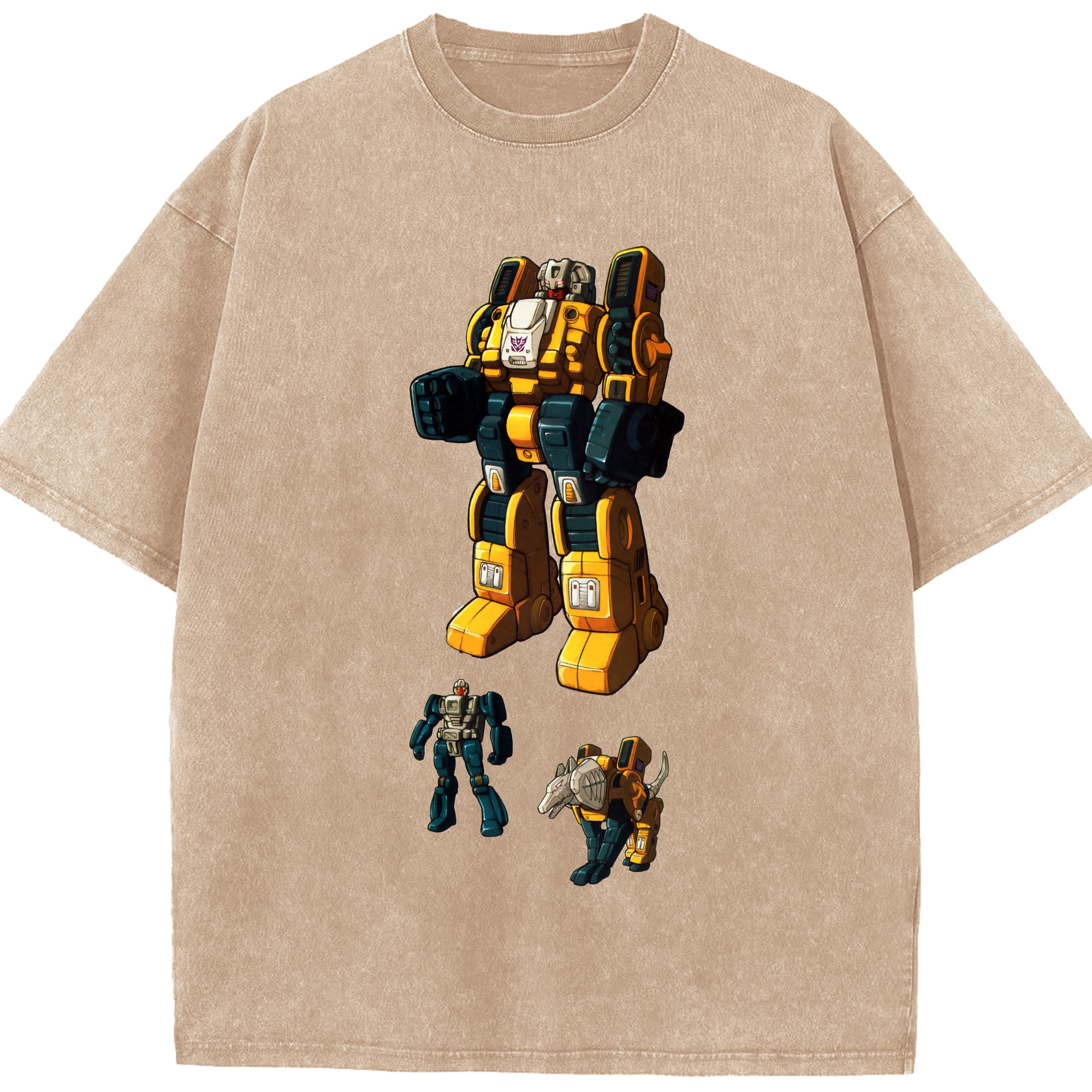 （画像用）  綿100% ヴィンテージ風 半袖Tシャツ（フロントプリント）