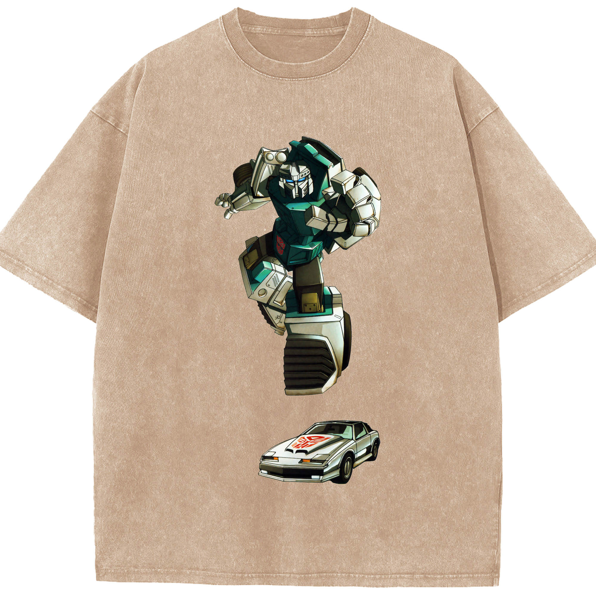 （画像用）  綿100% ヴィンテージ風 半袖Tシャツ（フロントプリント）