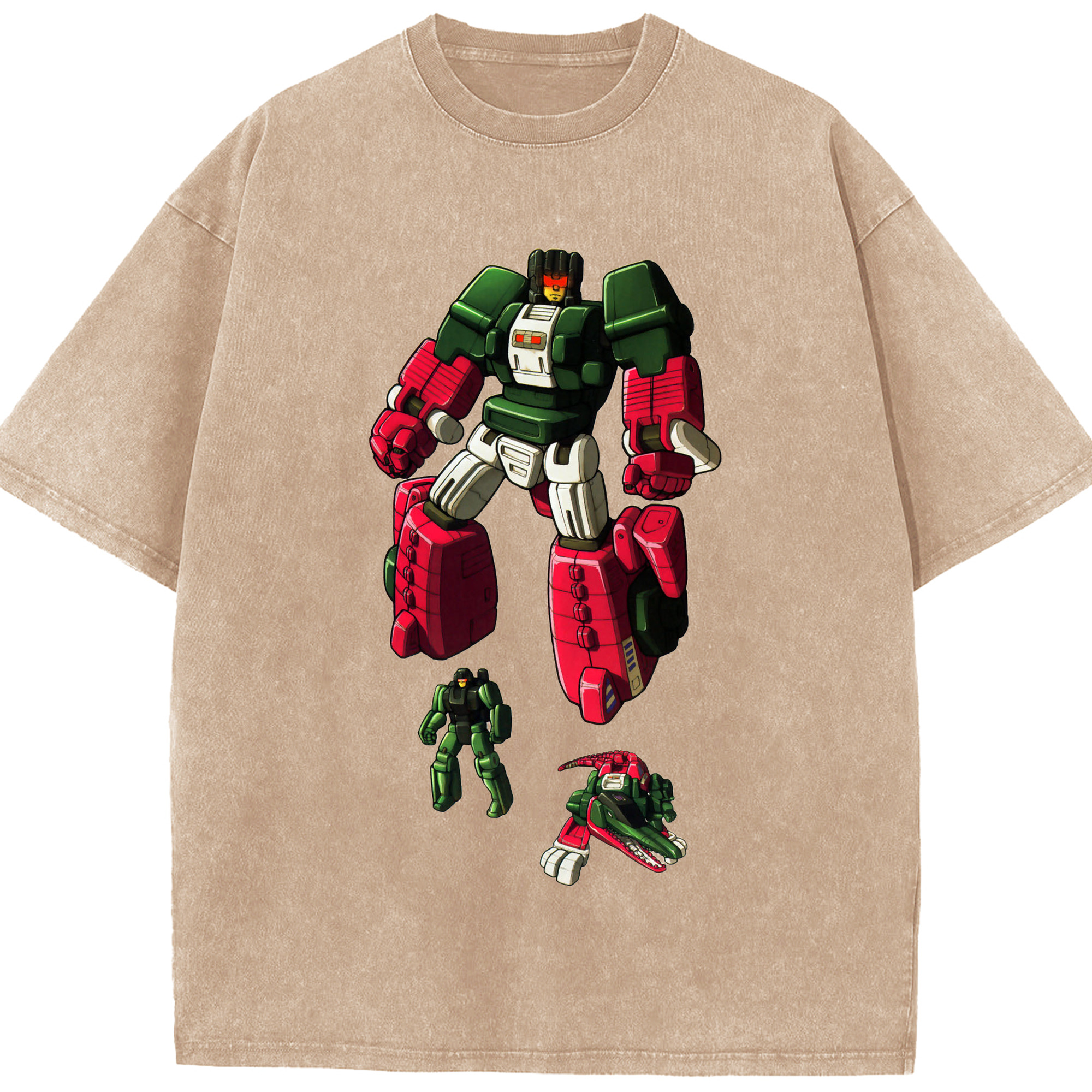 （画像用）  綿100% ヴィンテージ風 半袖Tシャツ（フロントプリント）