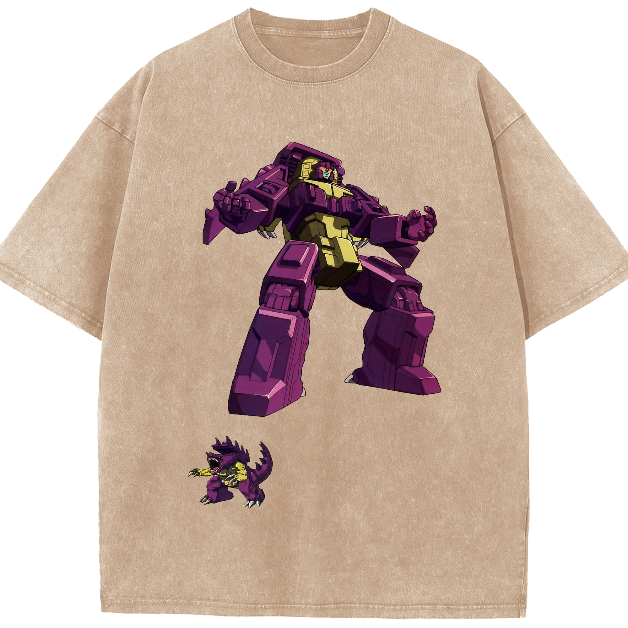 （画像用）  綿100% ヴィンテージ風 半袖Tシャツ（フロントプリント）