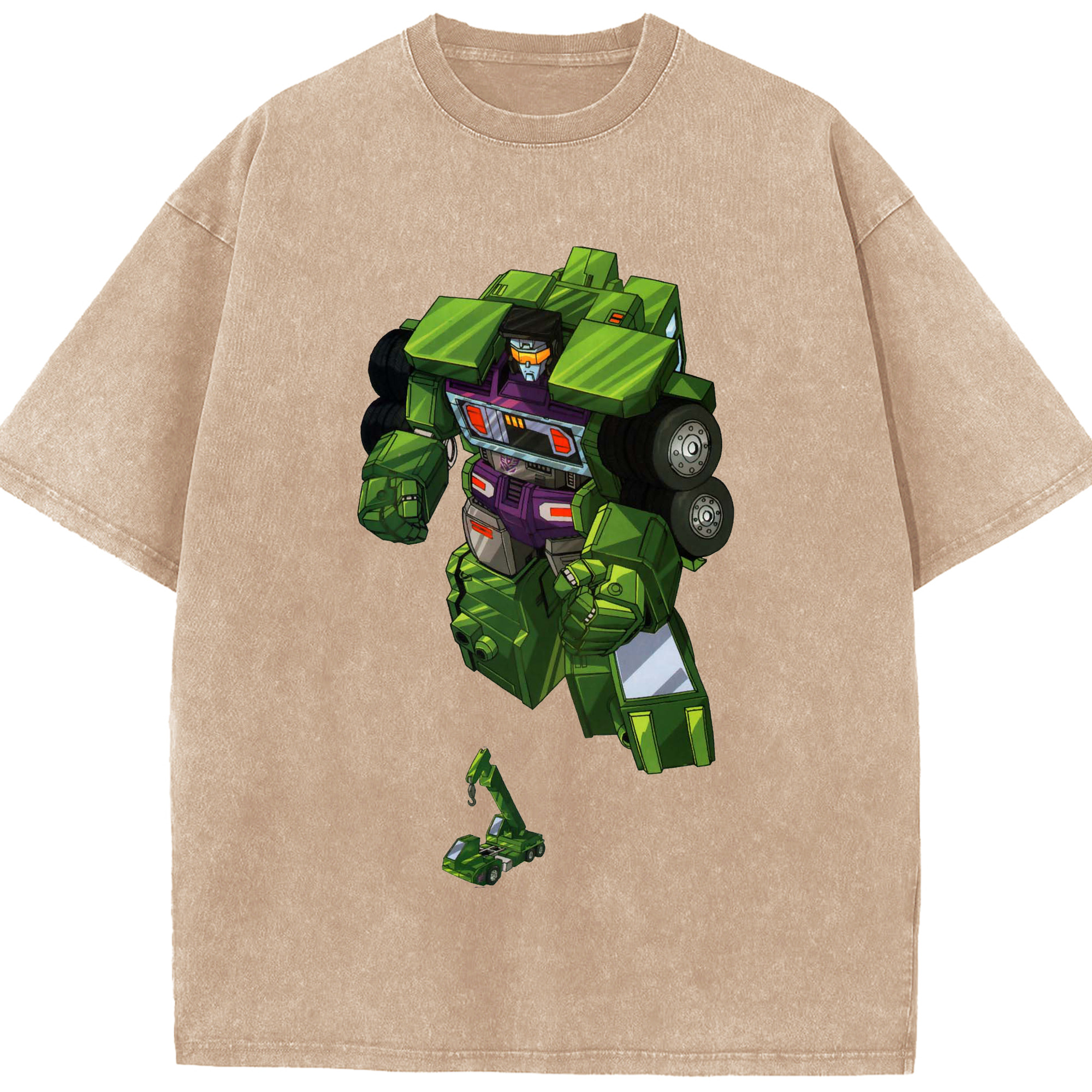 （画像用）  綿100% ヴィンテージ風 半袖Tシャツ（フロントプリント）