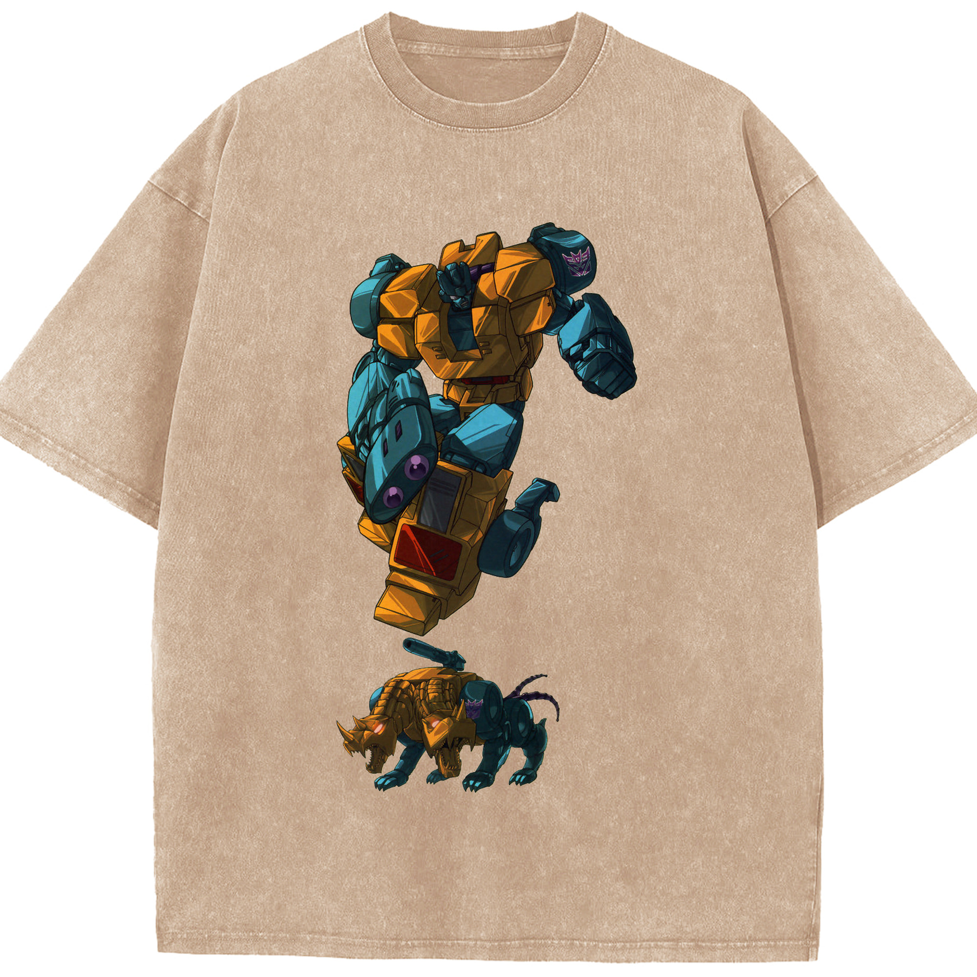 （画像用）  綿100% ヴィンテージ風 半袖Tシャツ（フロントプリント）