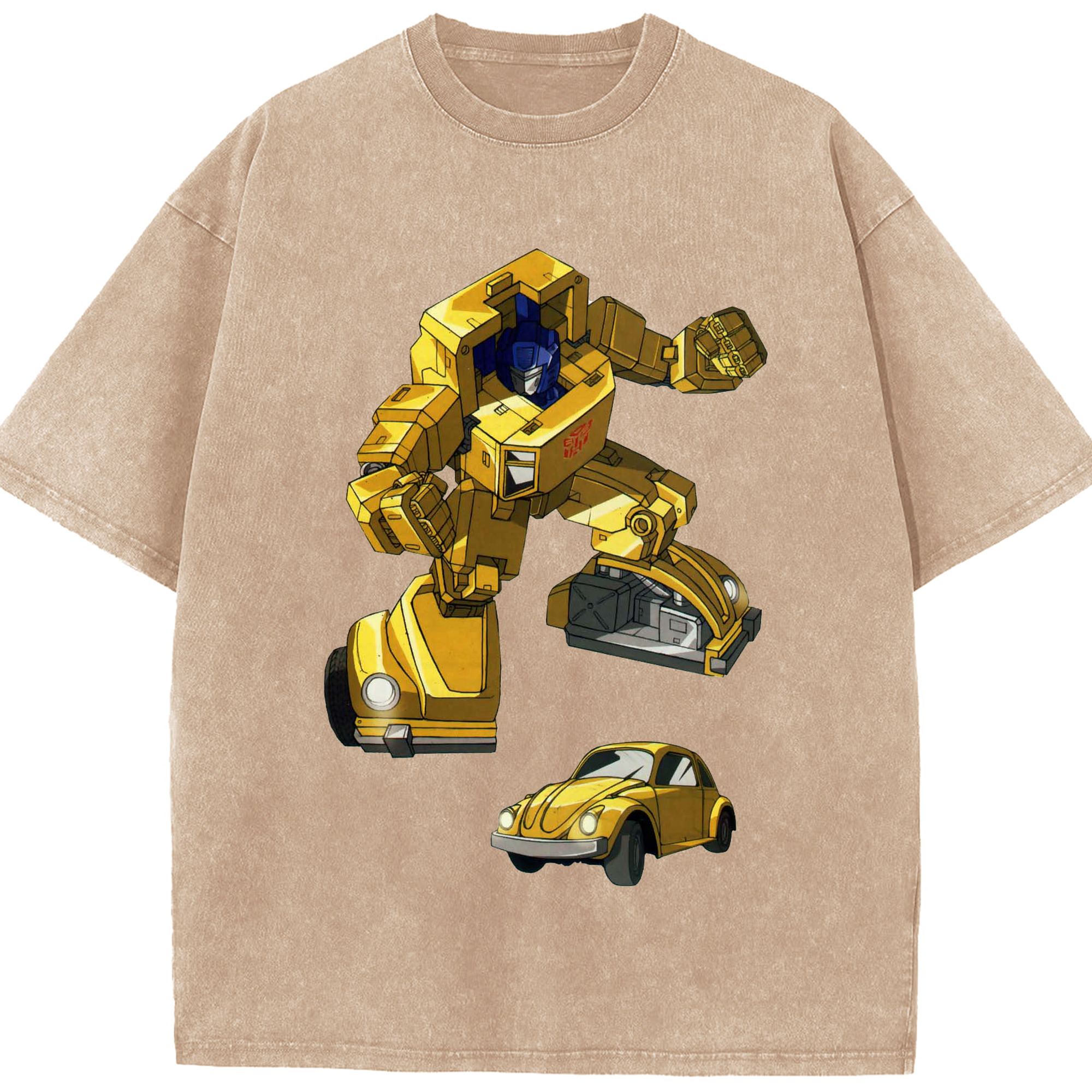 （画像用）  綿100% ヴィンテージ風 半袖Tシャツ（フロントプリント）