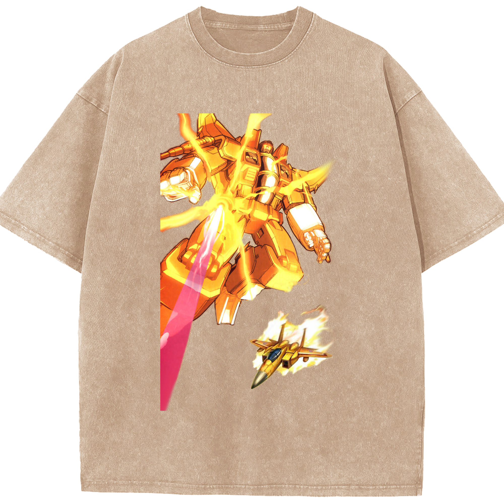（画像用）  綿100% ヴィンテージ風 半袖Tシャツ（フロントプリント）