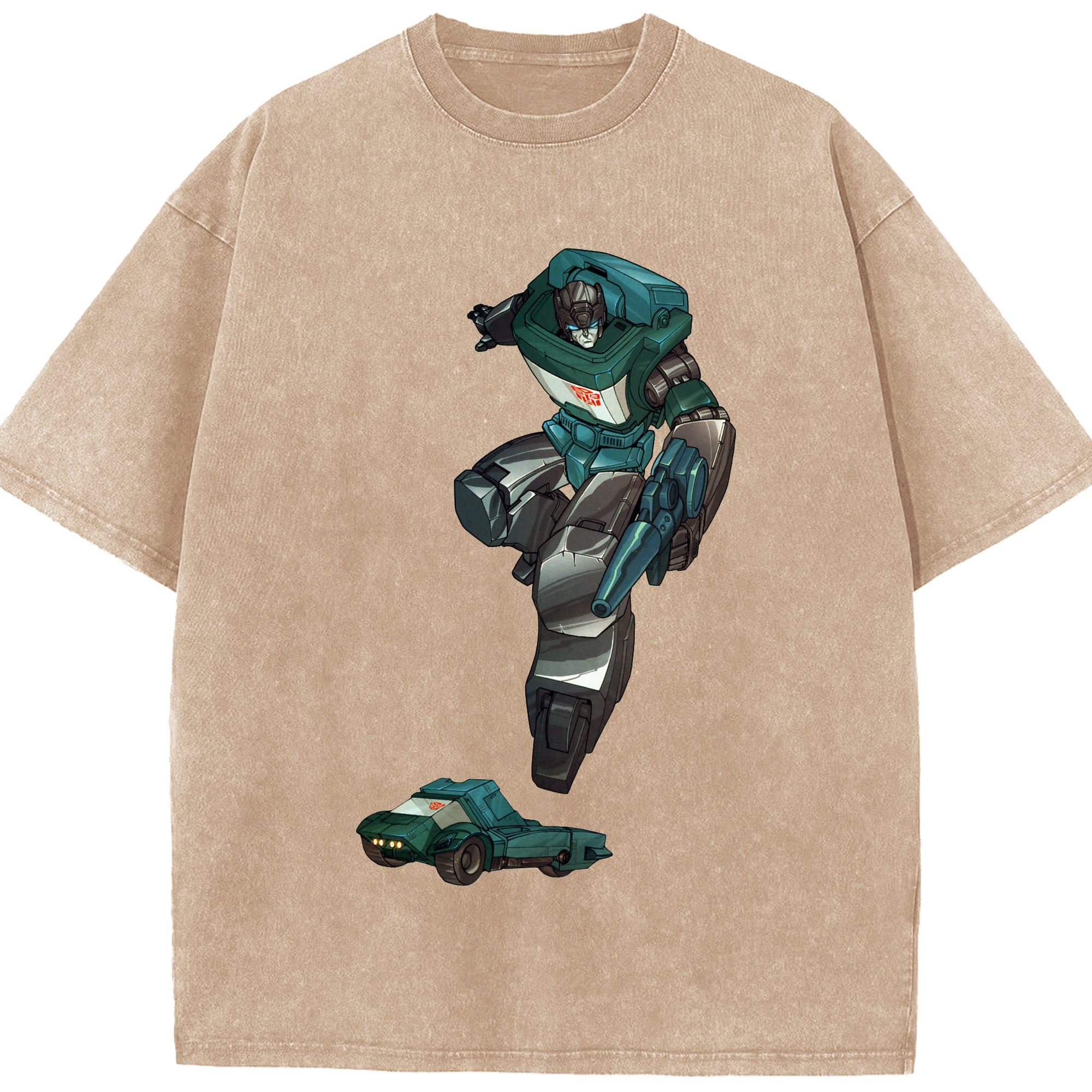 （画像用）  綿100% ヴィンテージ風 半袖Tシャツ（フロントプリント）