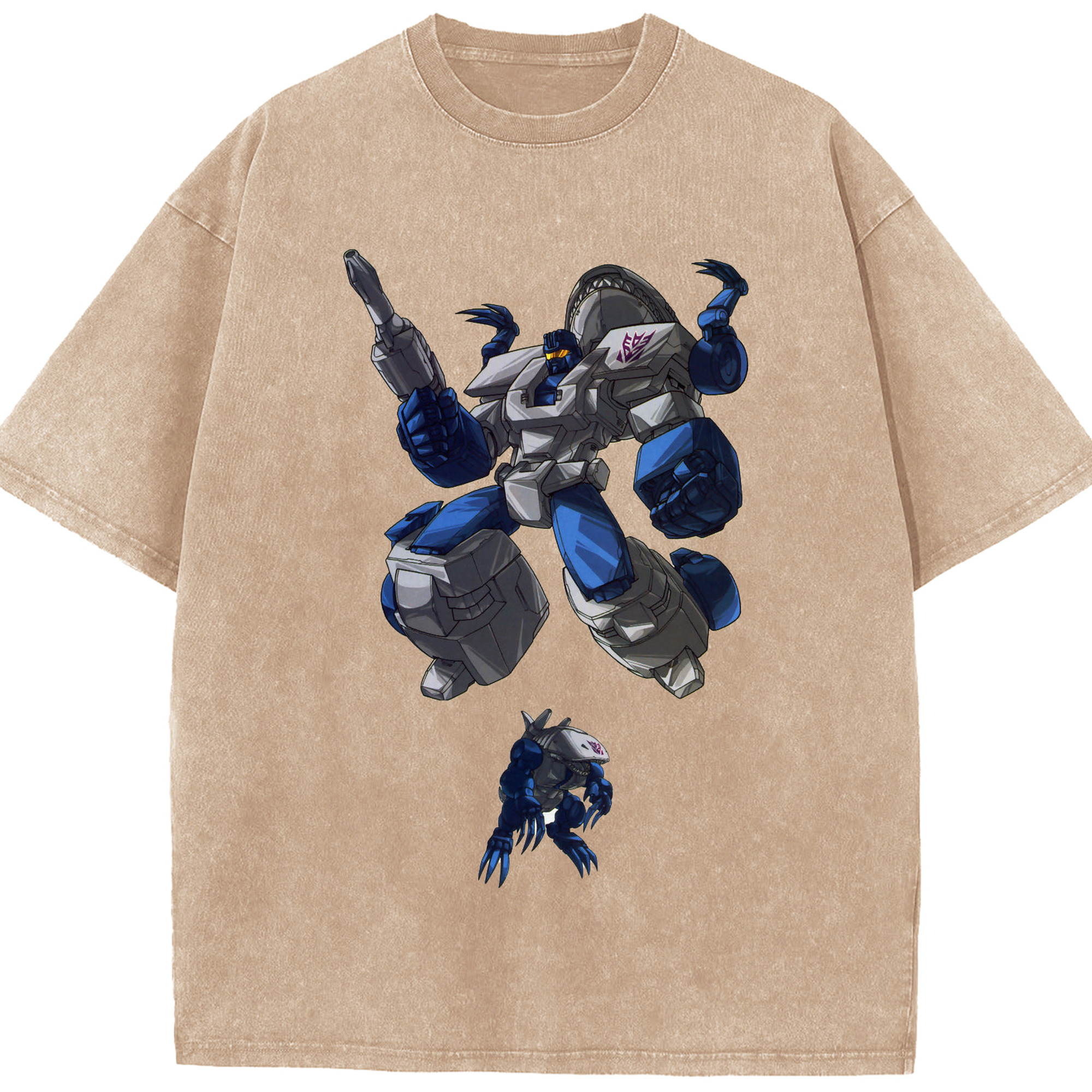 （画像用）  綿100% ヴィンテージ風 半袖Tシャツ（フロントプリント）