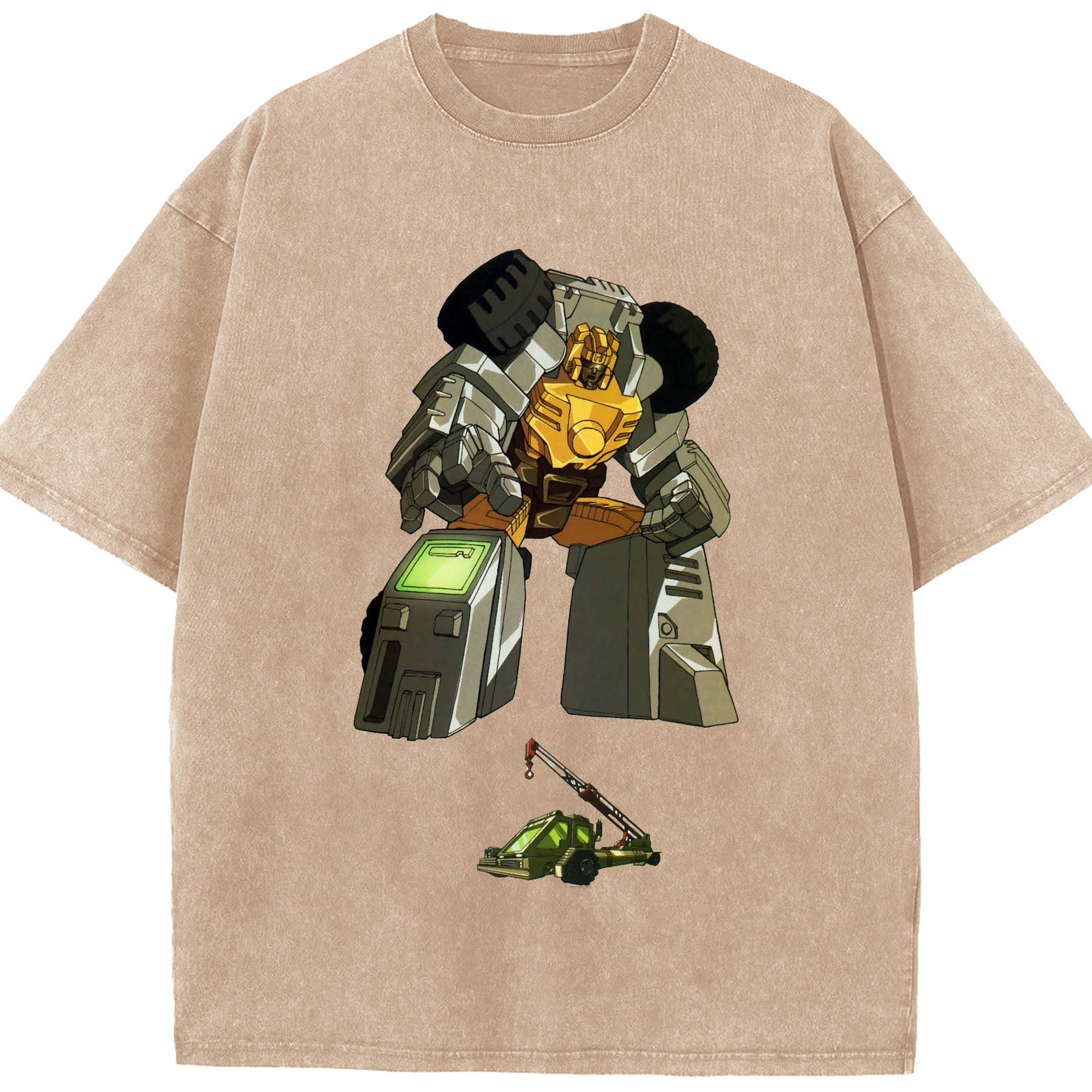 （画像用）  綿100% ヴィンテージ風 半袖Tシャツ（フロントプリント）