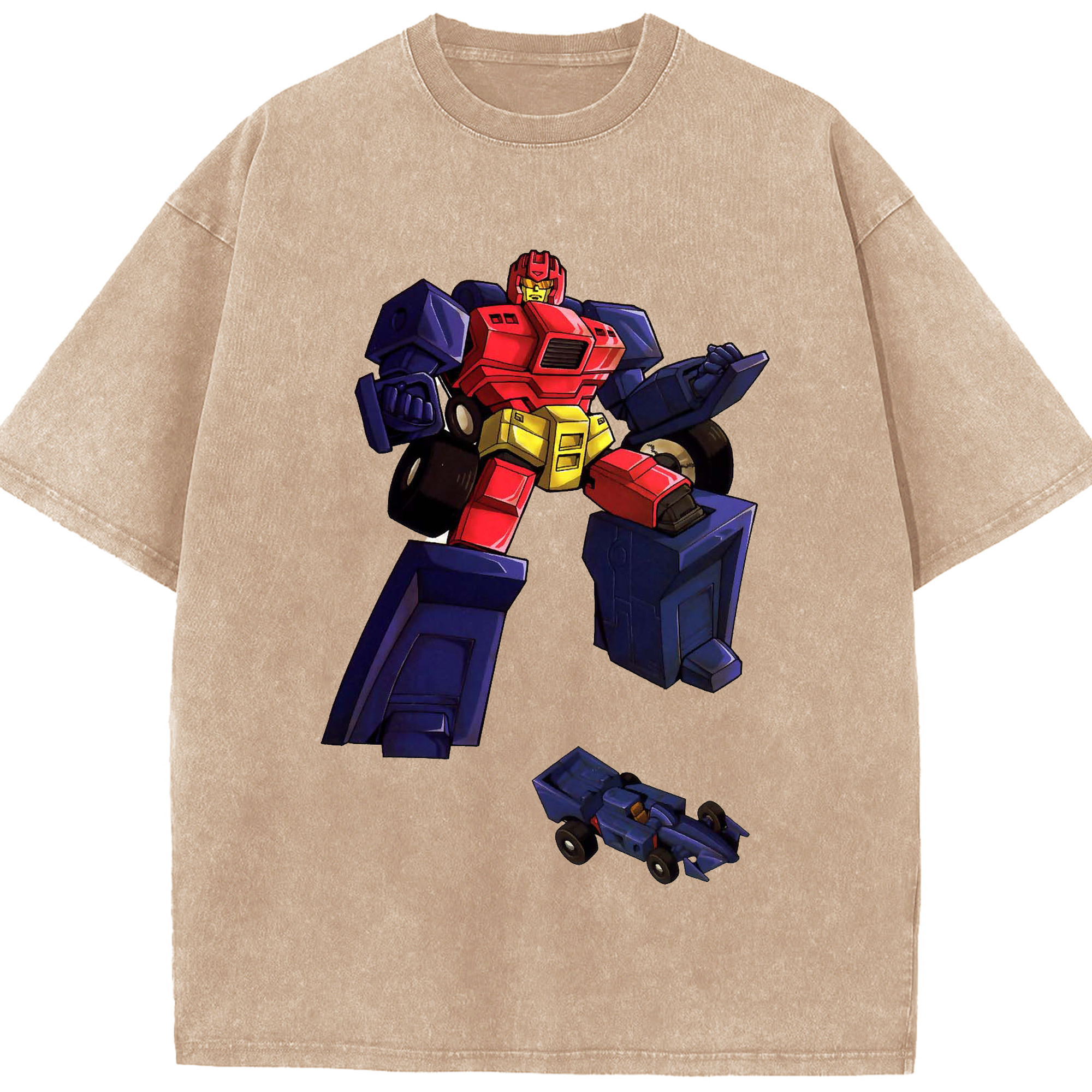 （画像用）  綿100% ヴィンテージ風 半袖Tシャツ（フロントプリント）