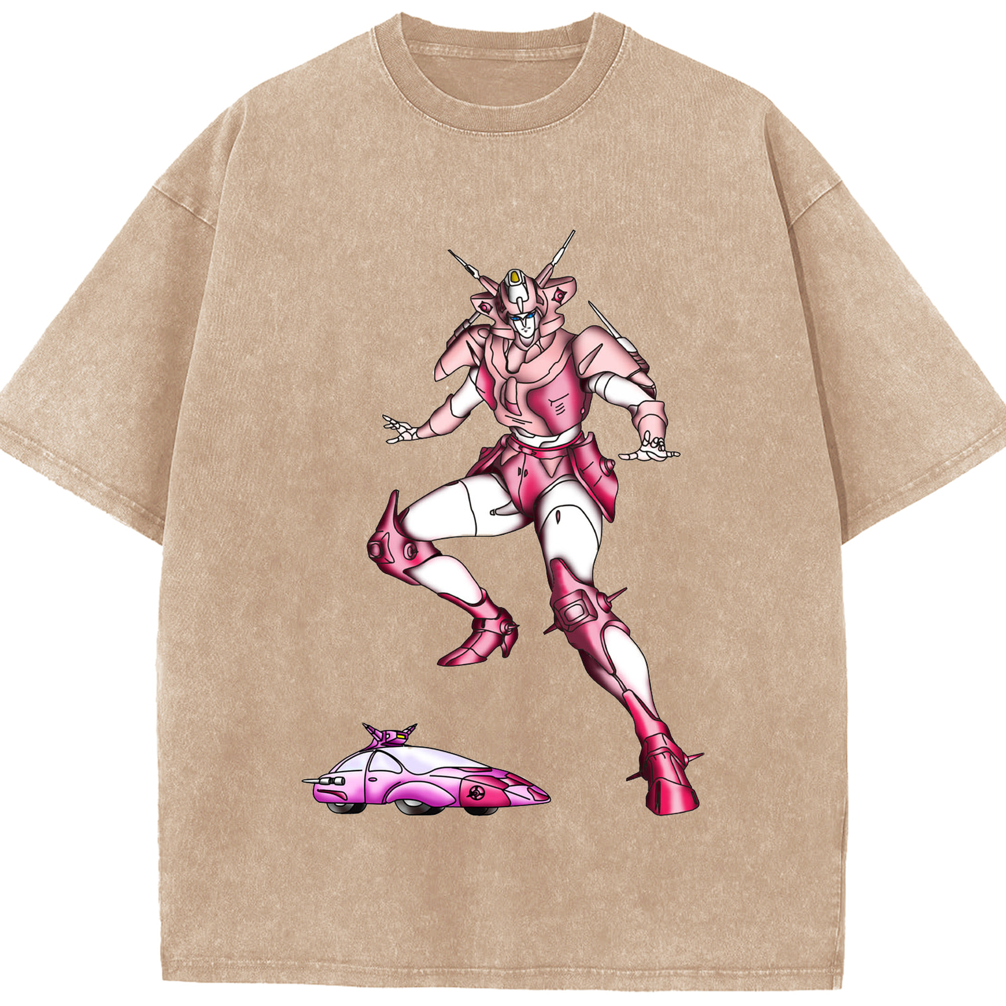 （画像用）  綿100% ヴィンテージ風 半袖Tシャツ（フロントプリント）