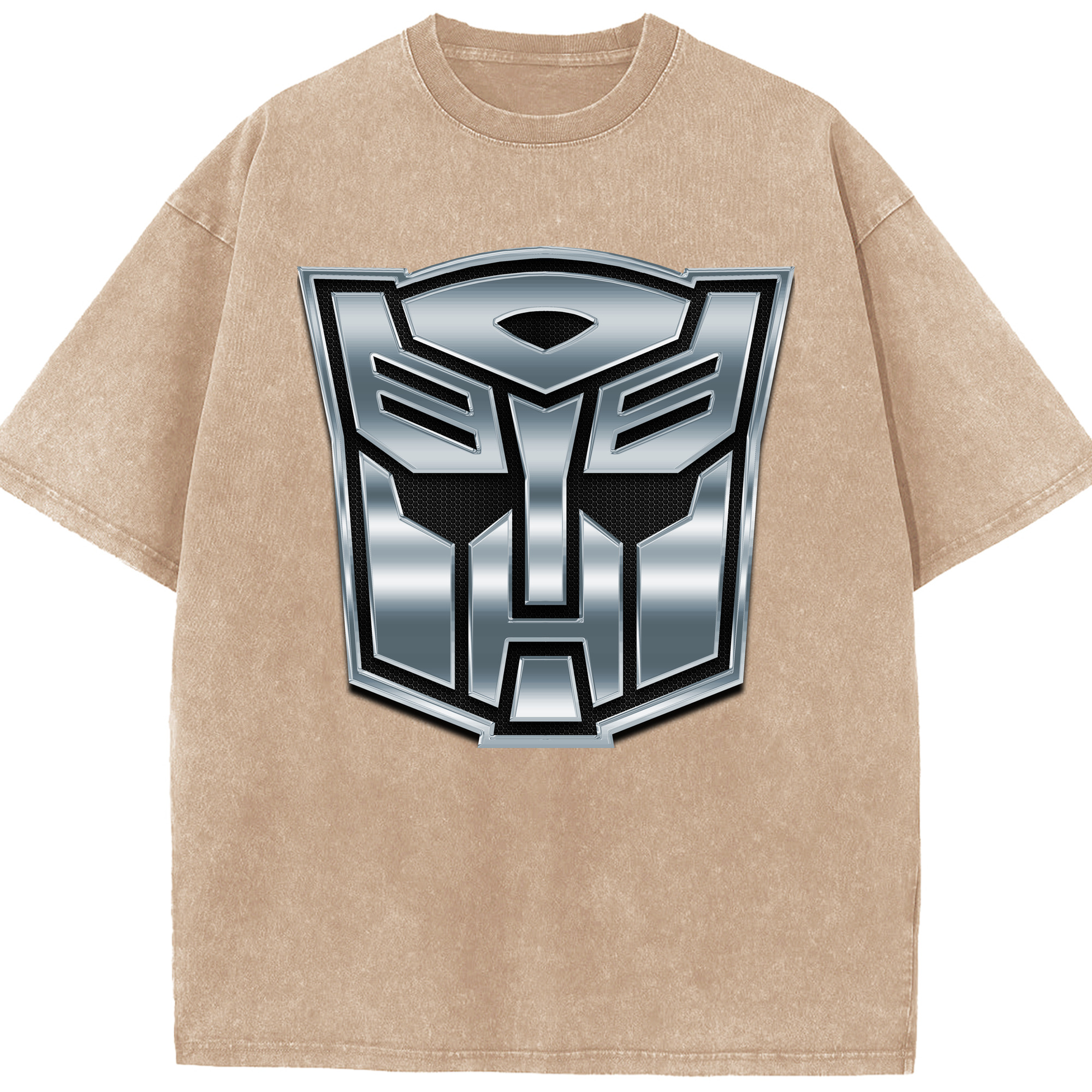 （画像用）  綿100% ヴィンテージ風 半袖Tシャツ（フロントプリント）