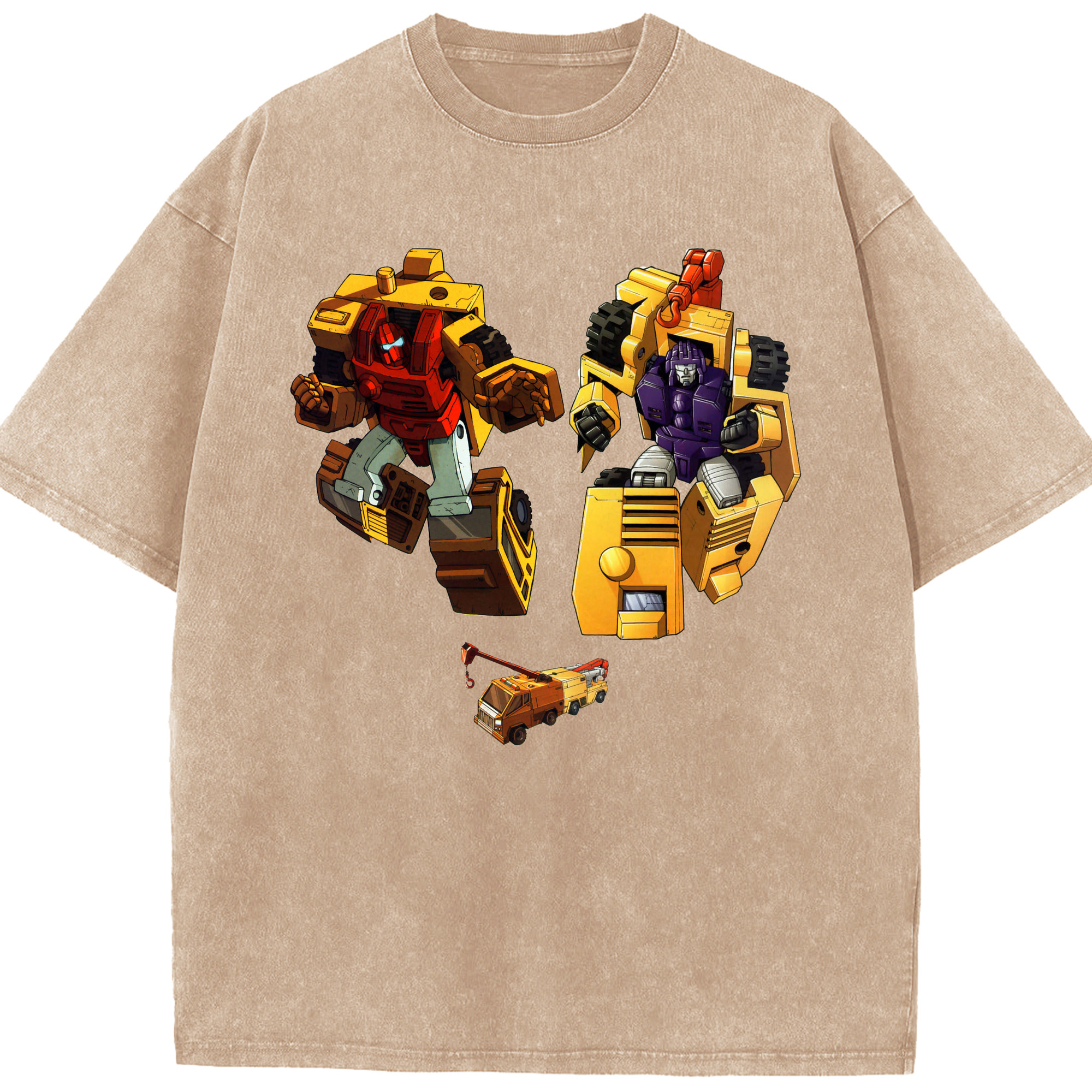 （画像用）  綿100% ヴィンテージ風 半袖Tシャツ（フロントプリント）