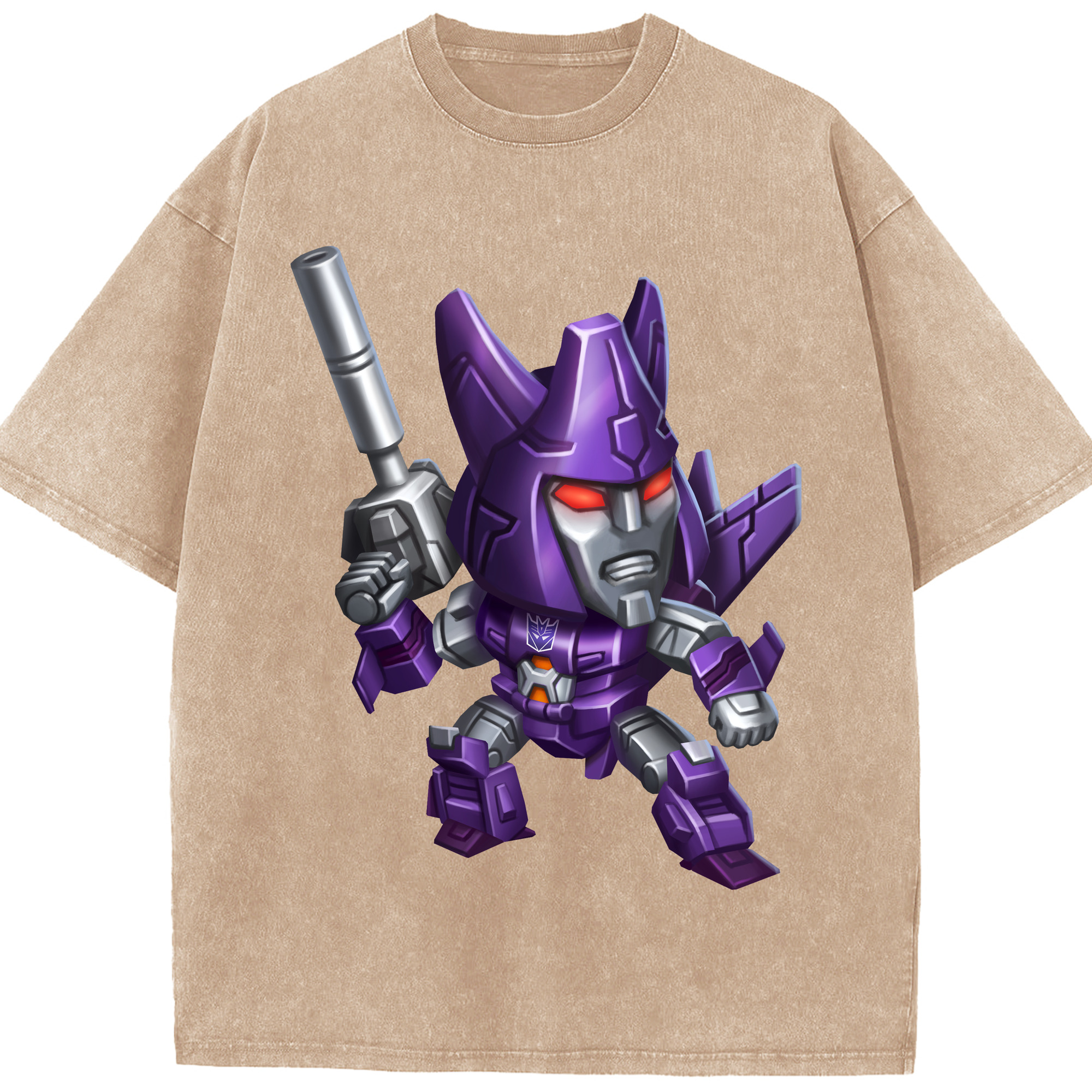 （画像用）  綿100% ヴィンテージ風 半袖Tシャツ（フロントプリント）