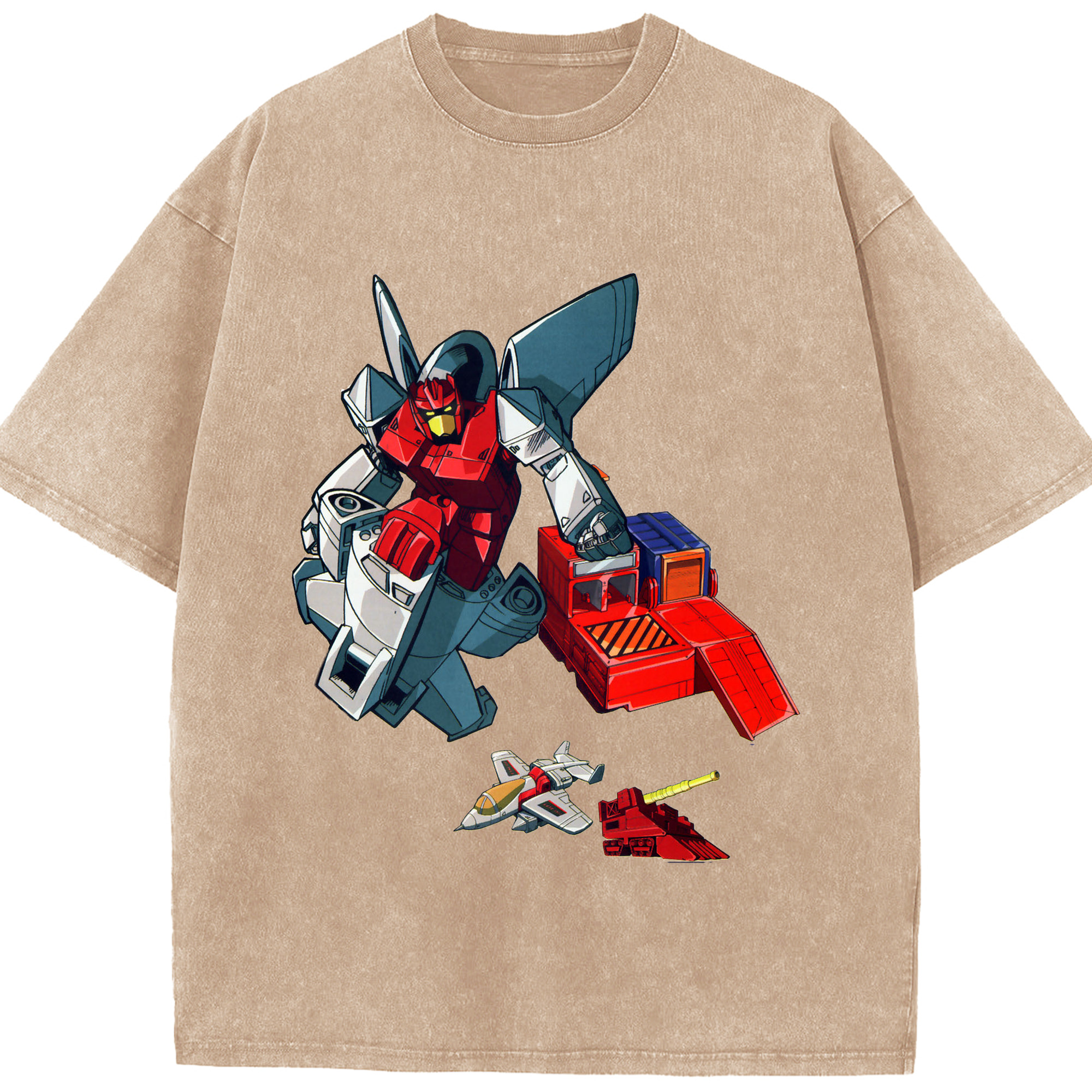 （画像用）  綿100% ヴィンテージ風 半袖Tシャツ（フロントプリント）