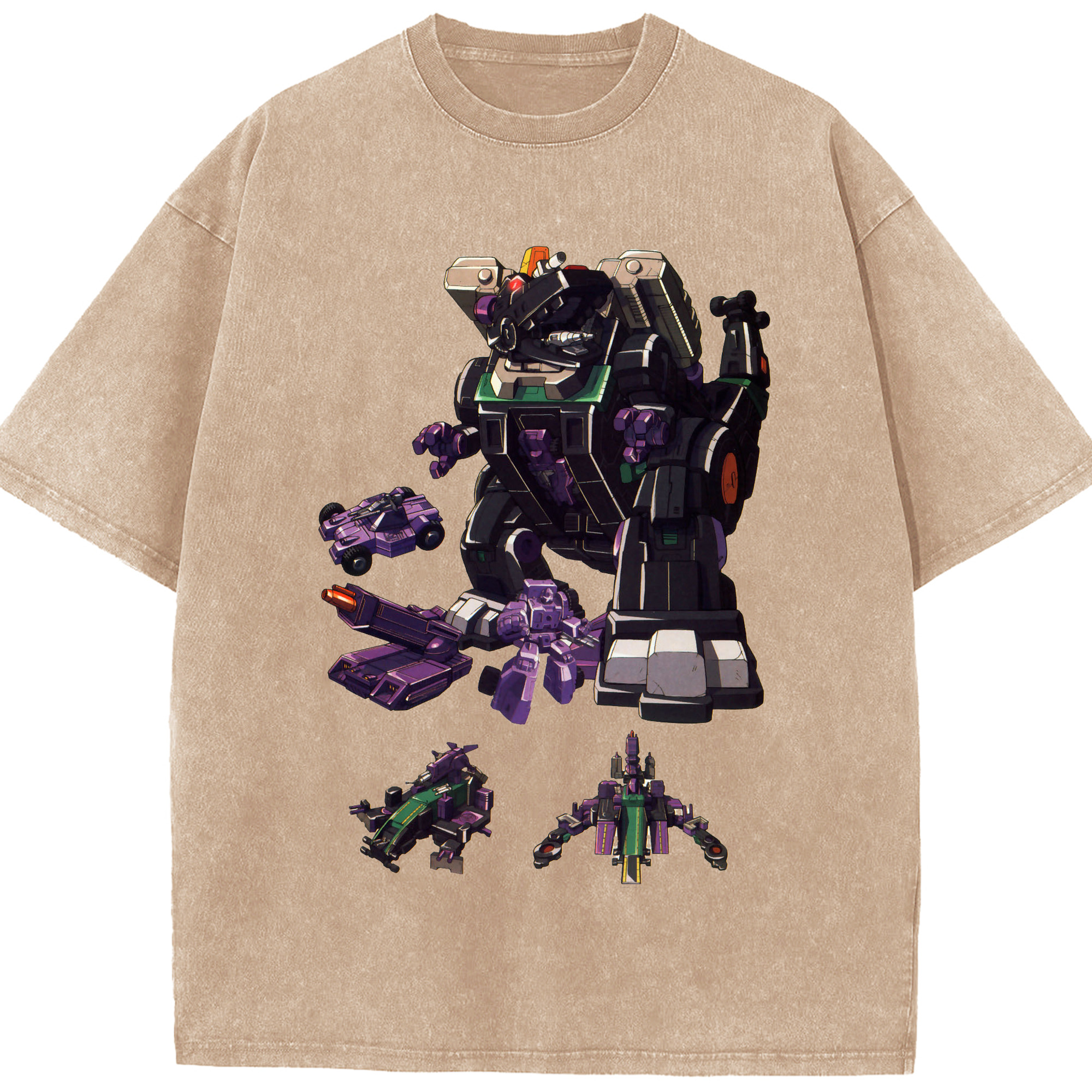 （画像用）  綿100% ヴィンテージ風 半袖Tシャツ（フロントプリント）