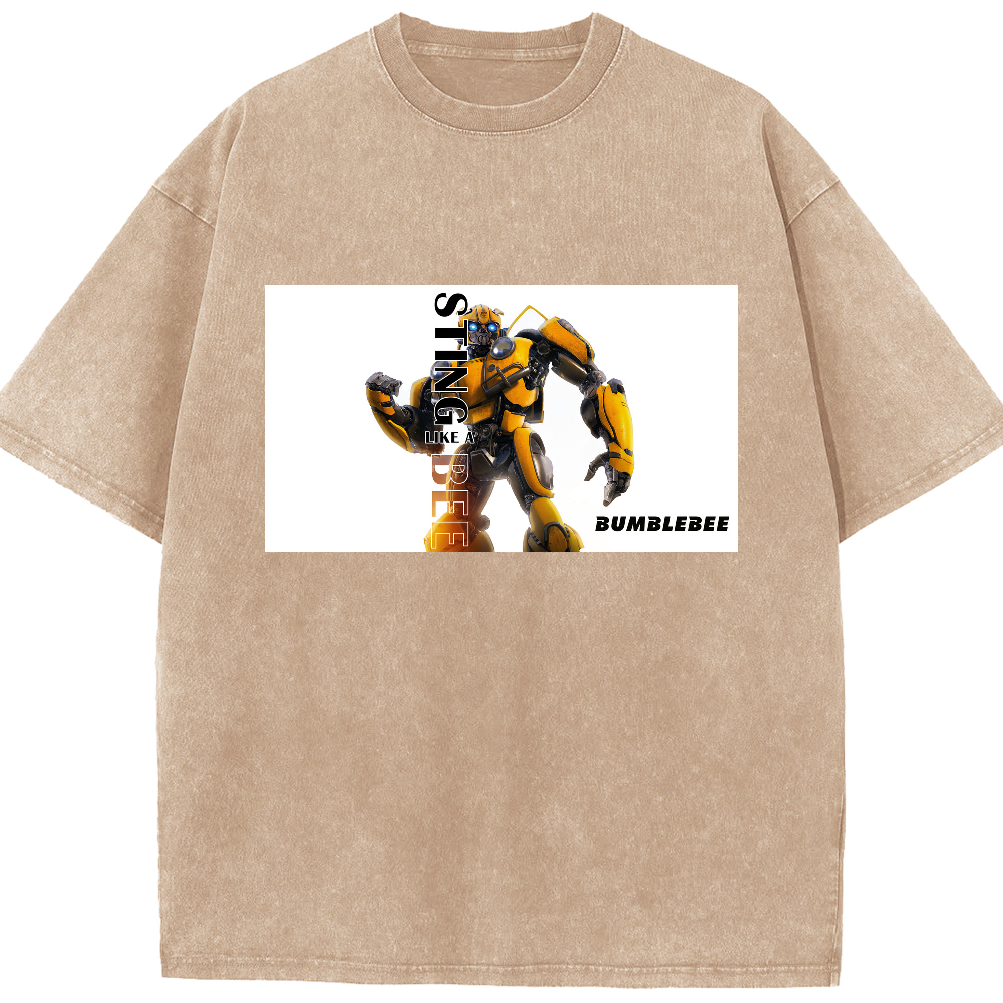 （画像用）  綿100% ヴィンテージ風 半袖Tシャツ（フロントプリント）