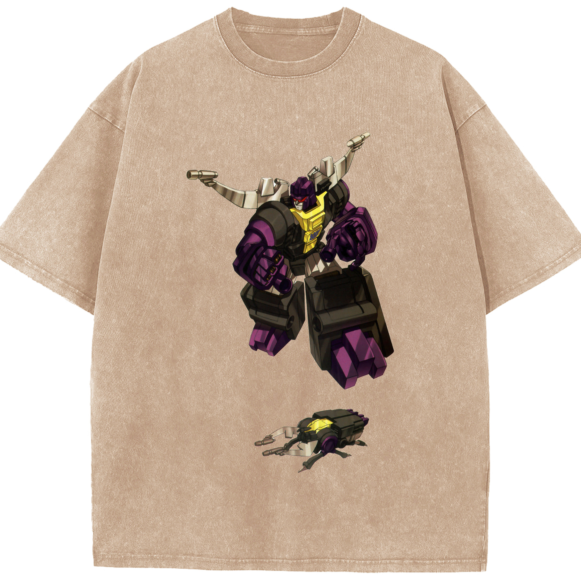 （画像用）  綿100% ヴィンテージ風 半袖Tシャツ（フロントプリント）