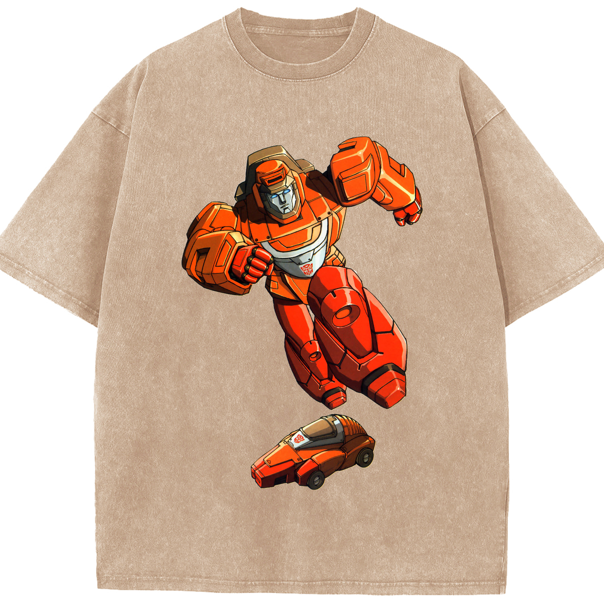 （画像用）  綿100% ヴィンテージ風 半袖Tシャツ（フロントプリント）
