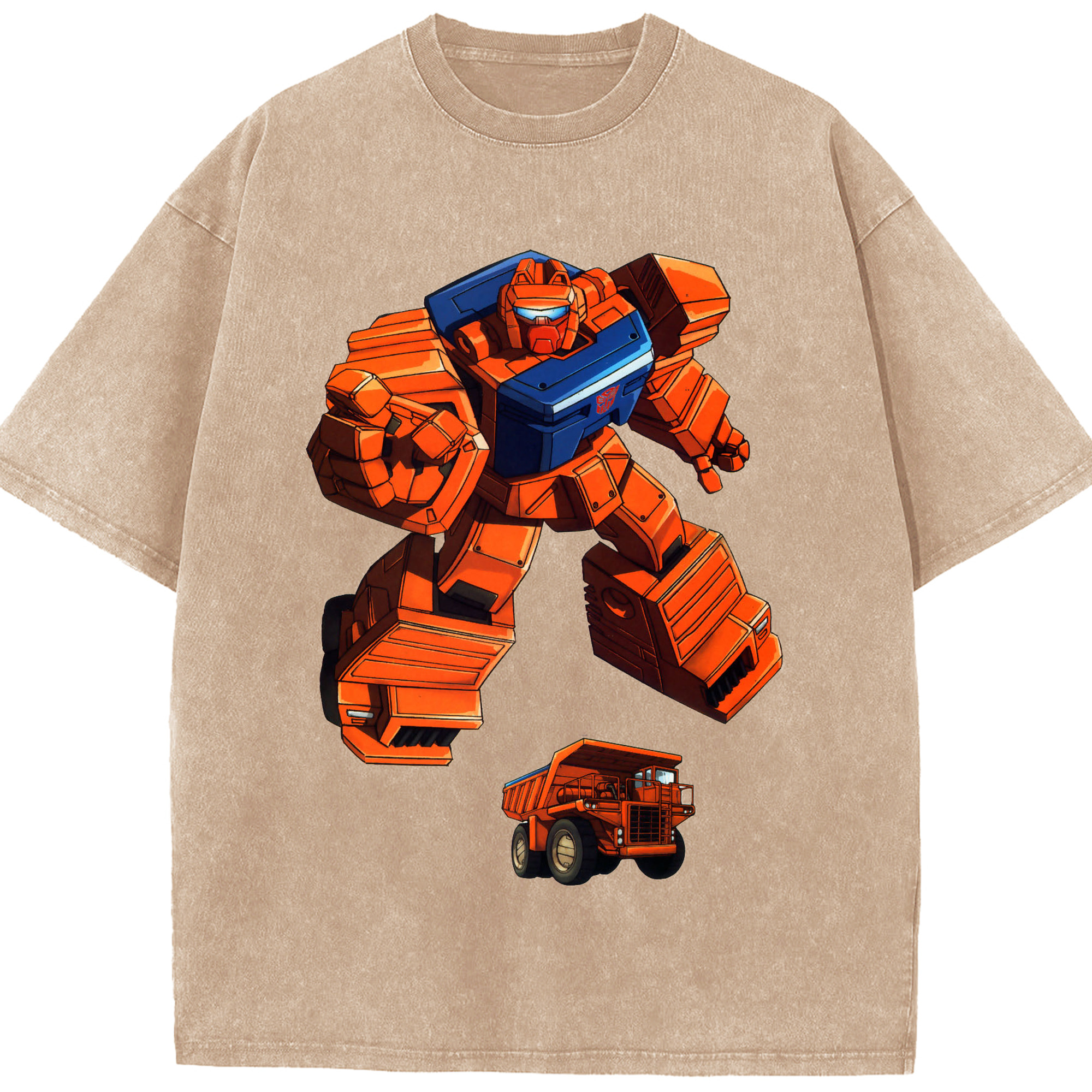 （画像用）  綿100% ヴィンテージ風 半袖Tシャツ（フロントプリント）
