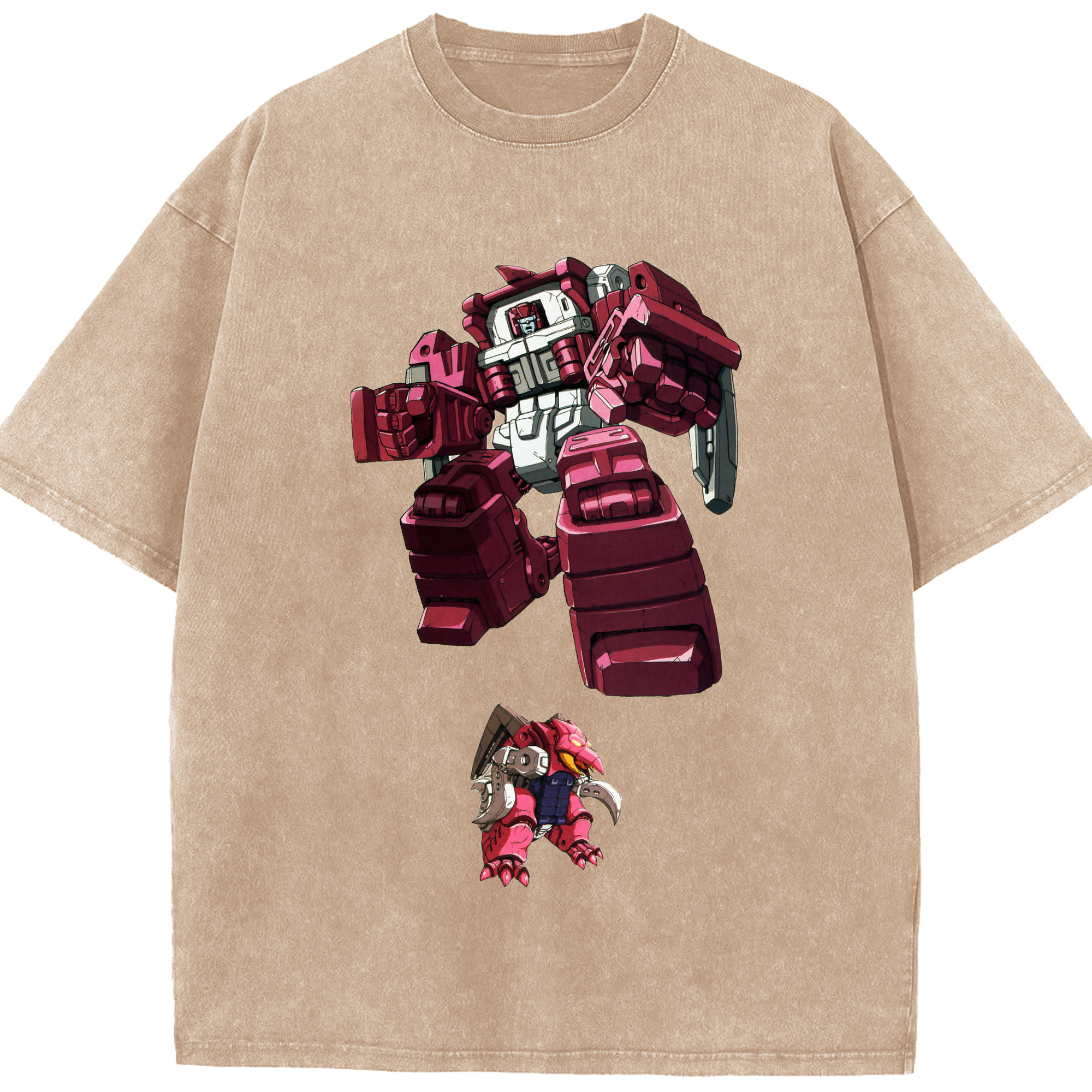 （画像用）  綿100% ヴィンテージ風 半袖Tシャツ（フロントプリント）