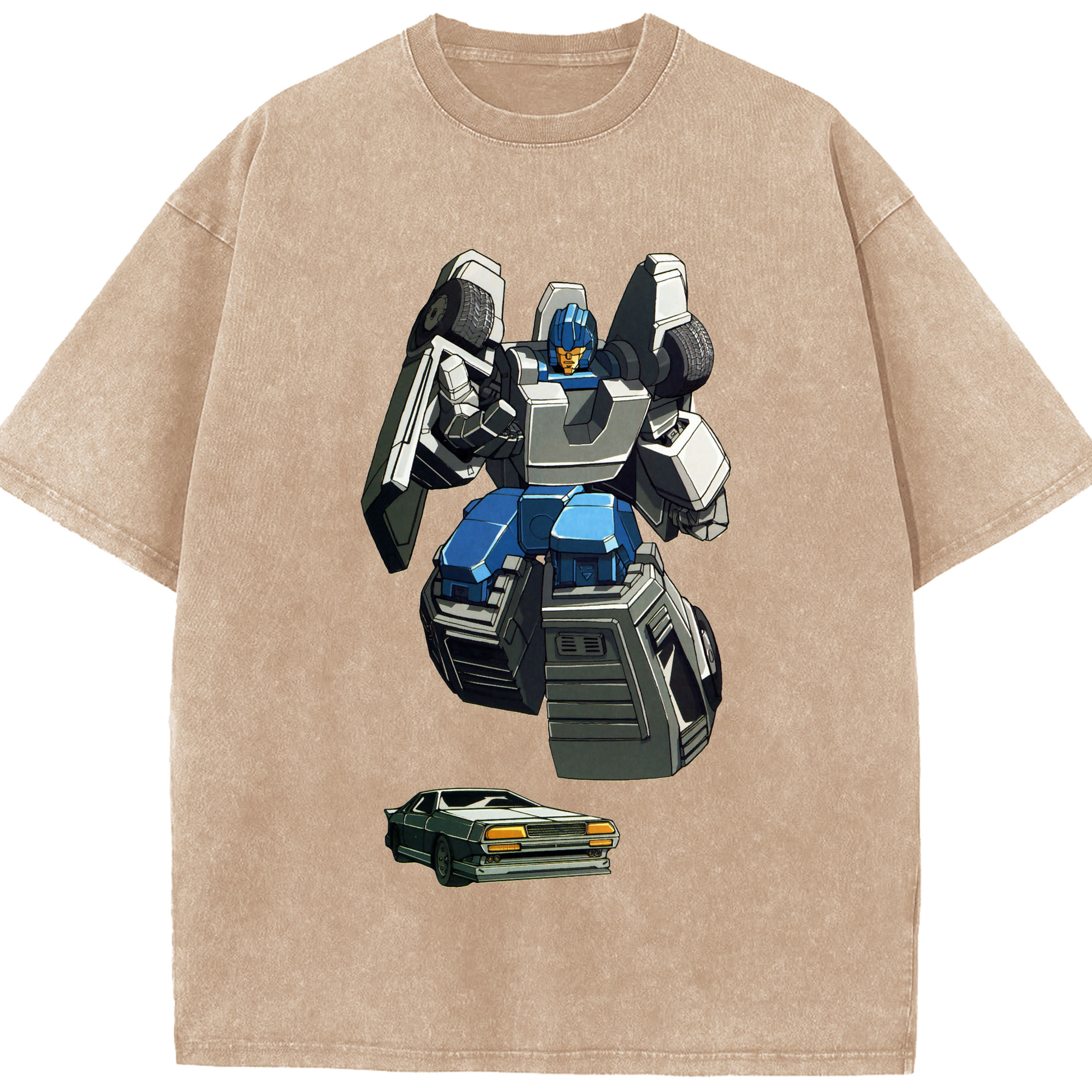 （画像用）  綿100% ヴィンテージ風 半袖Tシャツ（フロントプリント）