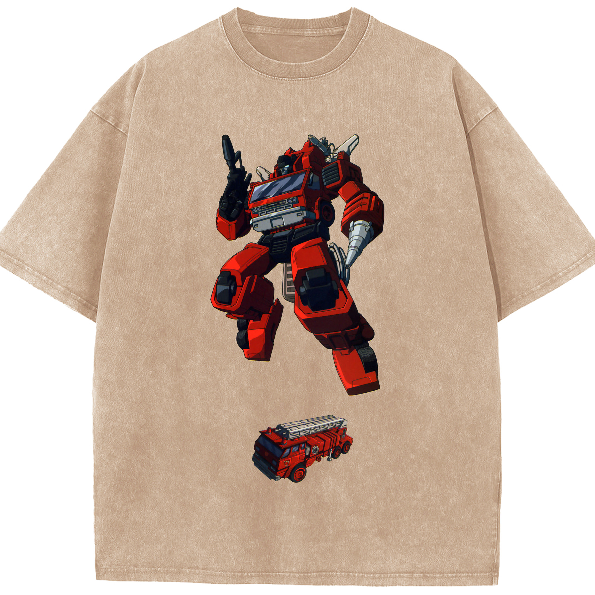 （画像用）  綿100% ヴィンテージ風 半袖Tシャツ（フロントプリント）