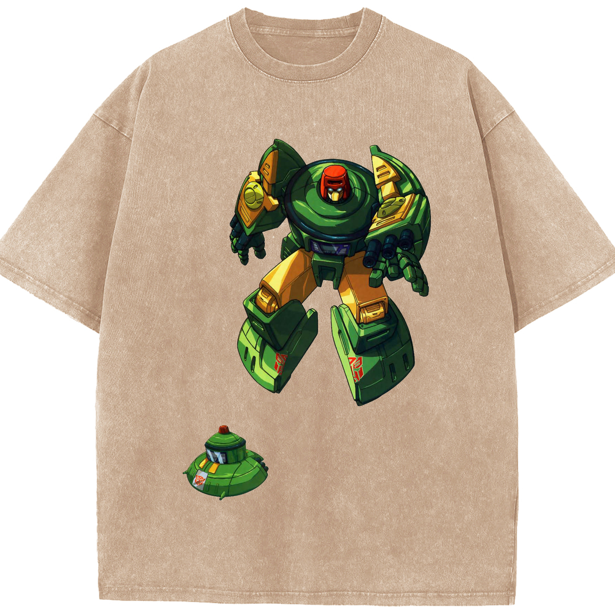 （画像用）  綿100% ヴィンテージ風 半袖Tシャツ（フロントプリント）