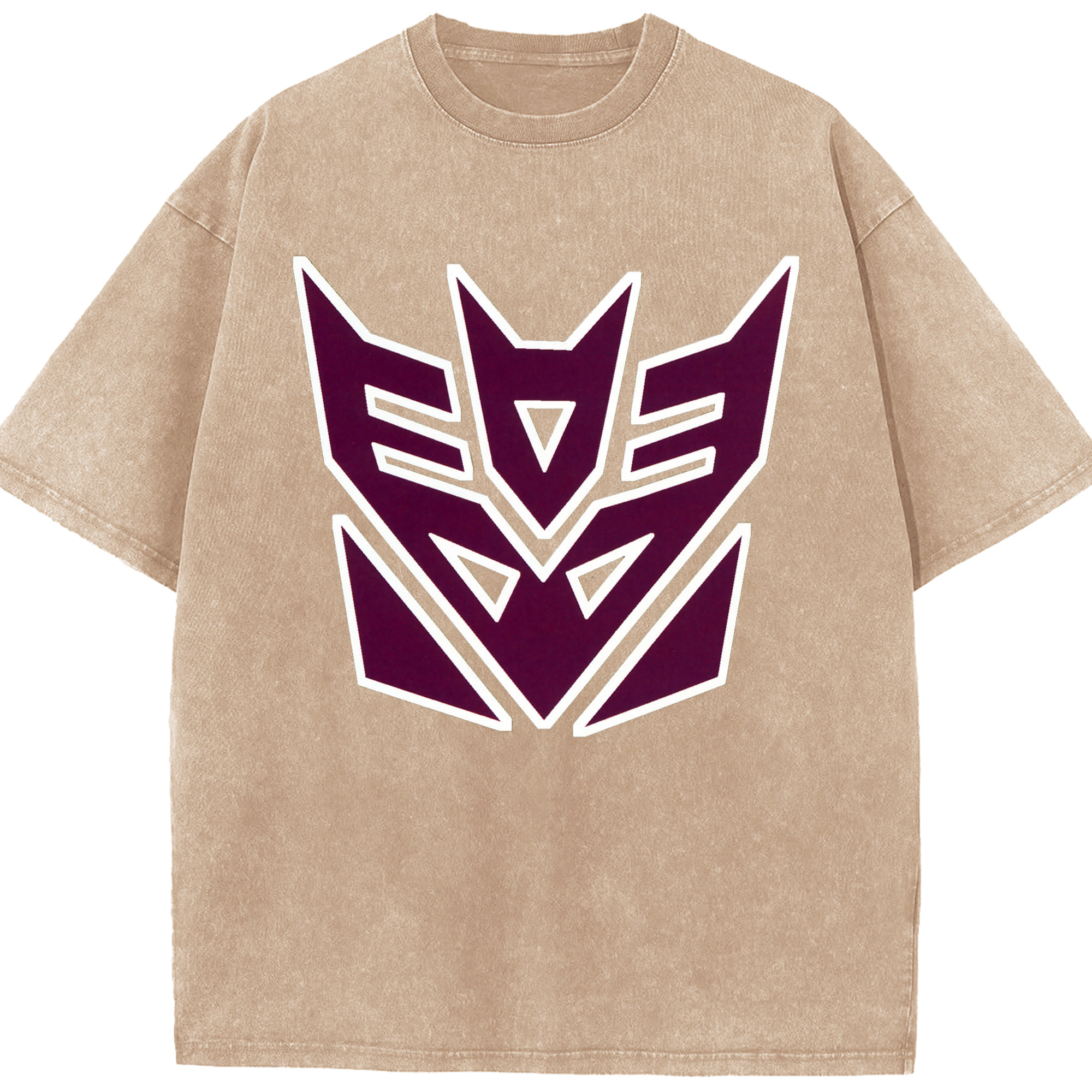 （画像用）  綿100% ヴィンテージ風 半袖Tシャツ（フロントプリント）