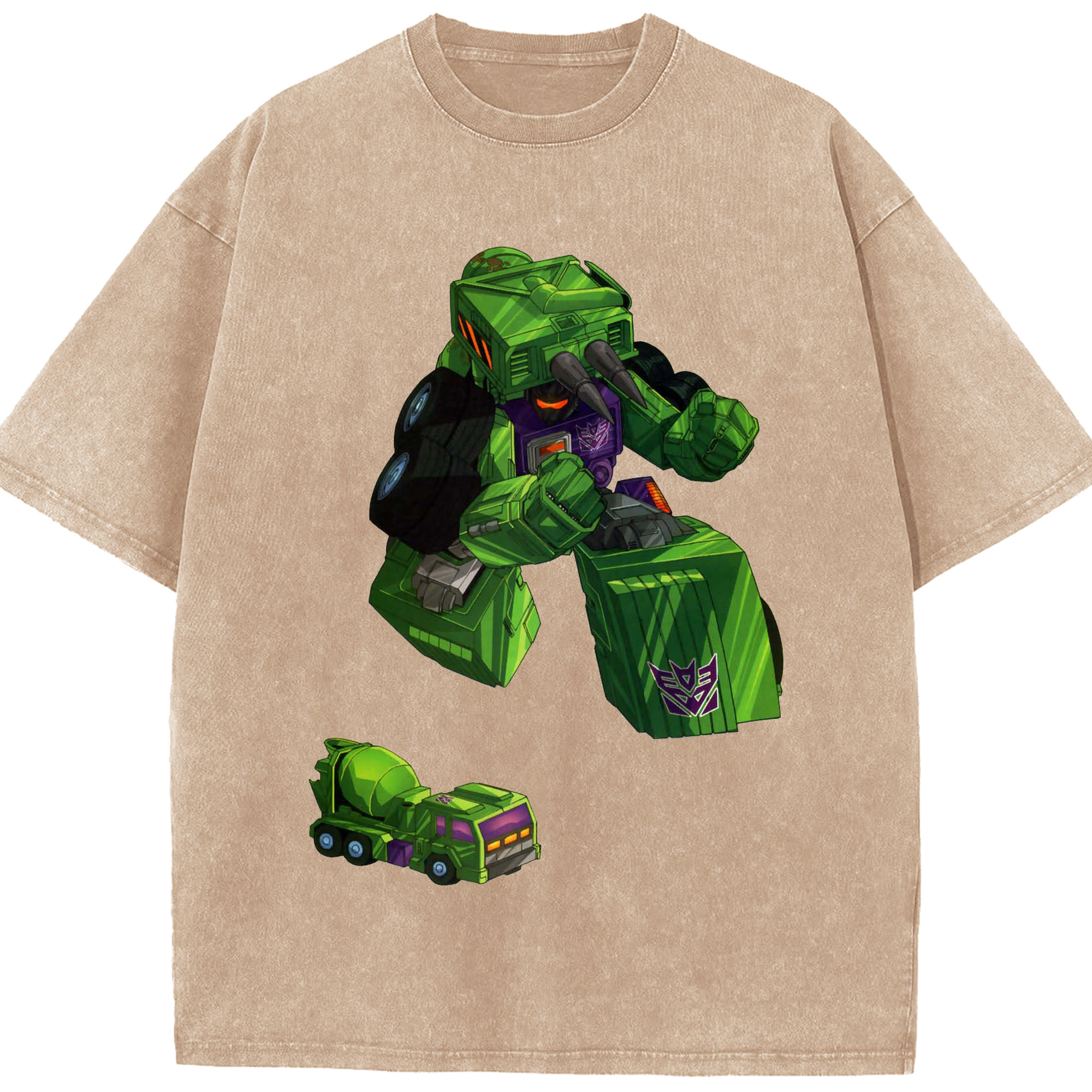 （画像用）  綿100% ヴィンテージ風 半袖Tシャツ（フロントプリント）