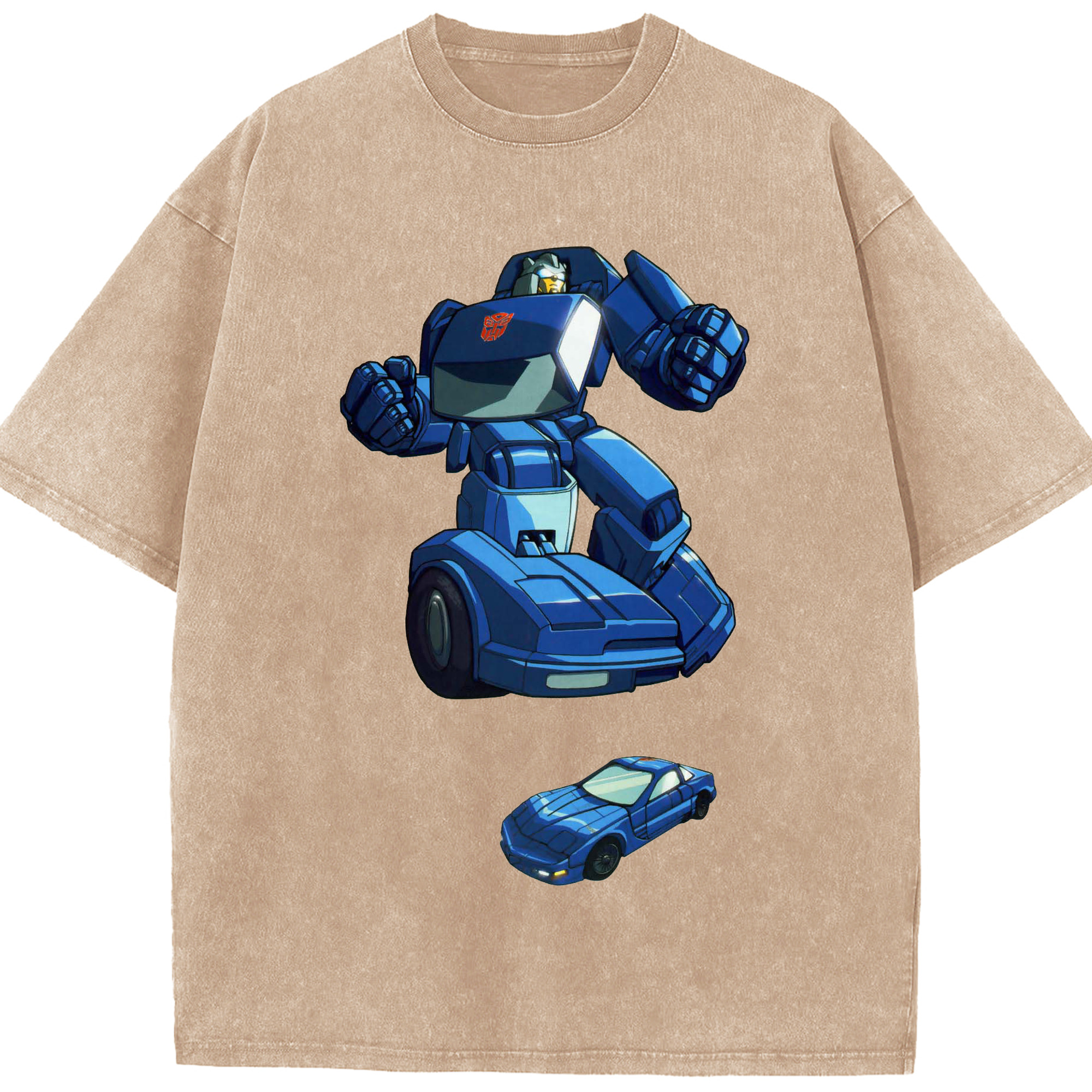 （画像用）  綿100% ヴィンテージ風 半袖Tシャツ（フロントプリント）