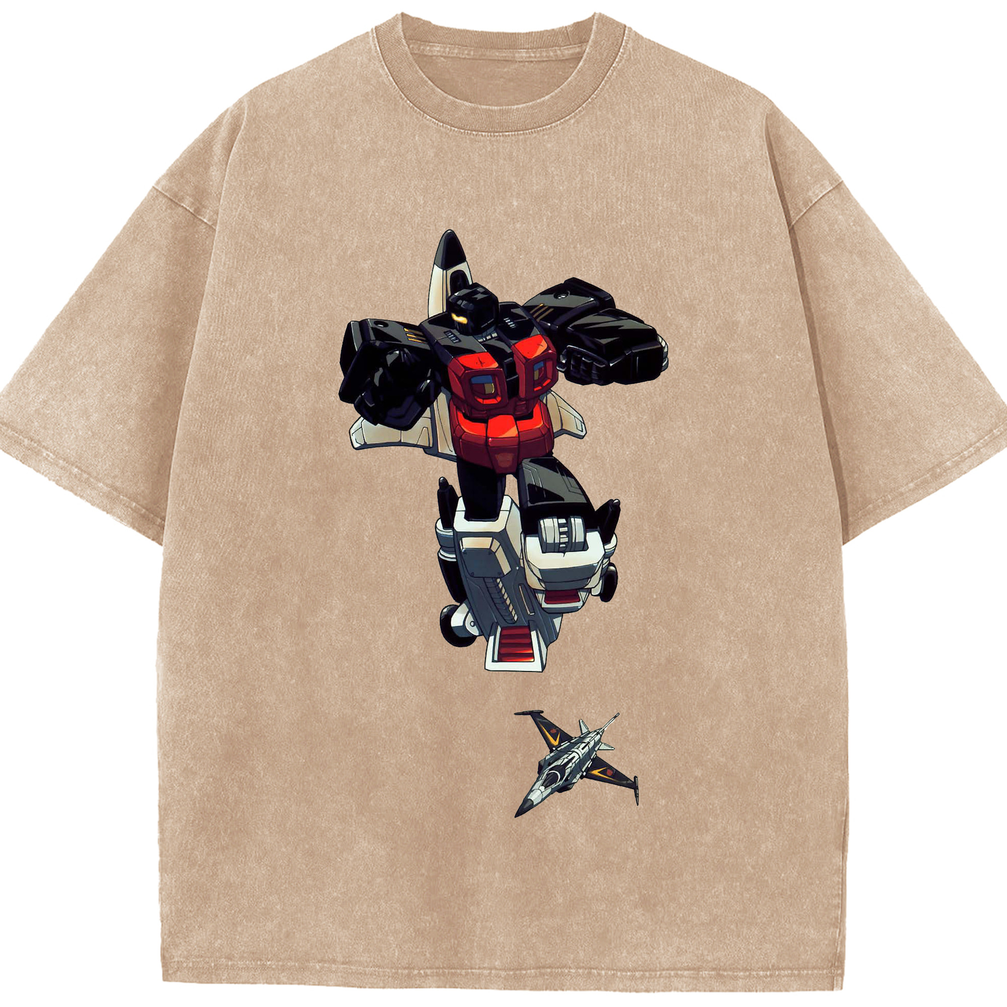 （画像用）  綿100% ヴィンテージ風 半袖Tシャツ（フロントプリント）