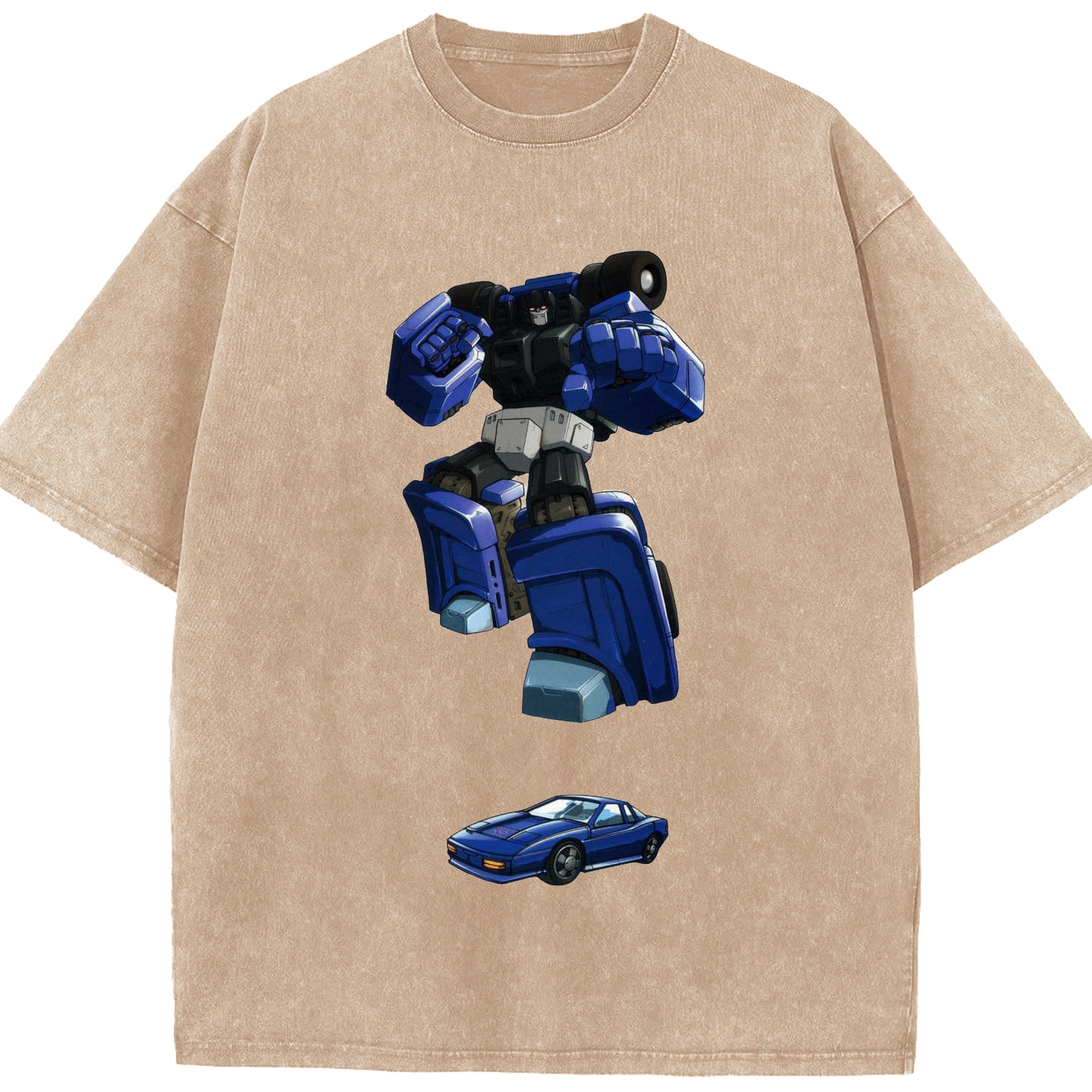 （画像用）  綿100% ヴィンテージ風 半袖Tシャツ（フロントプリント）